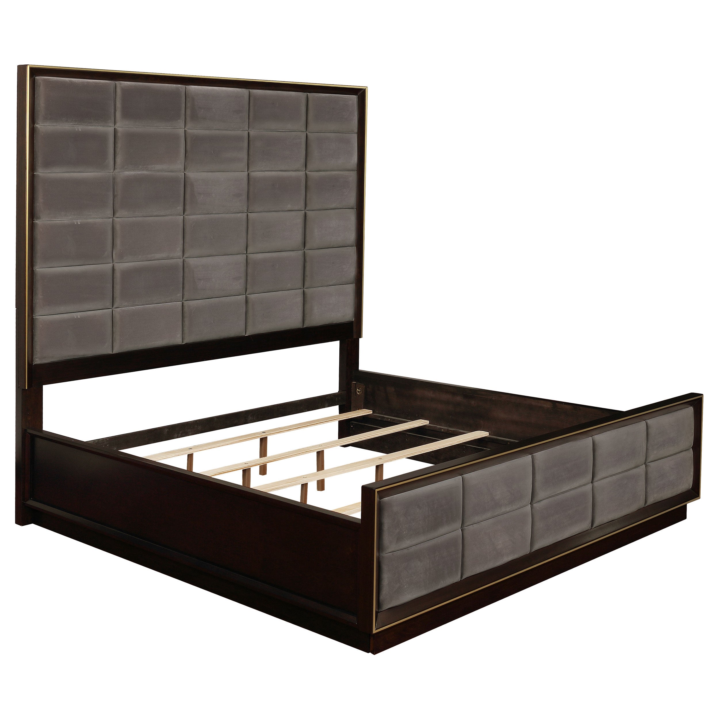 Durango Panel Bedroom Set Grey and Smoked Peppercorn