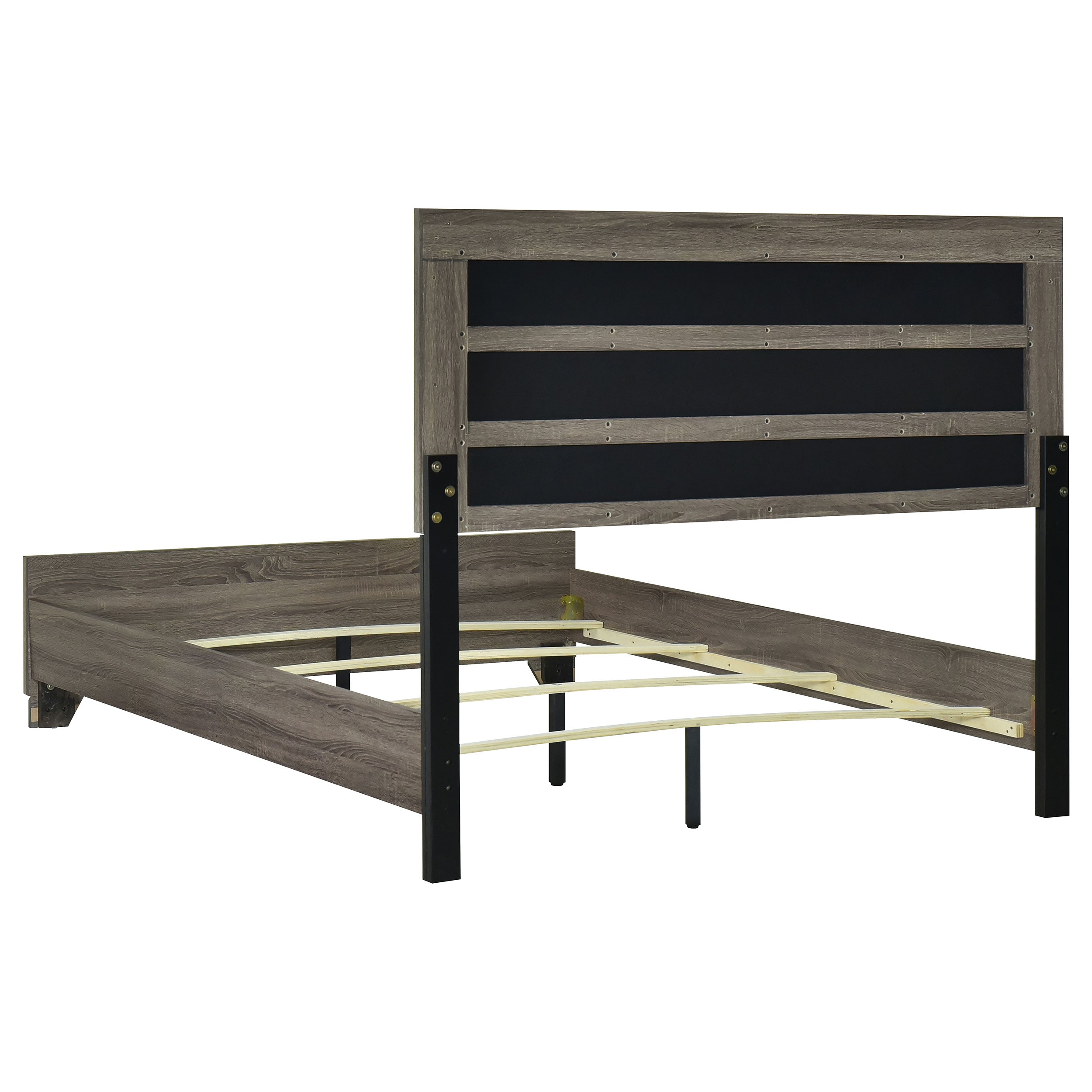 Wright California King Bedroom Set Brown Oak