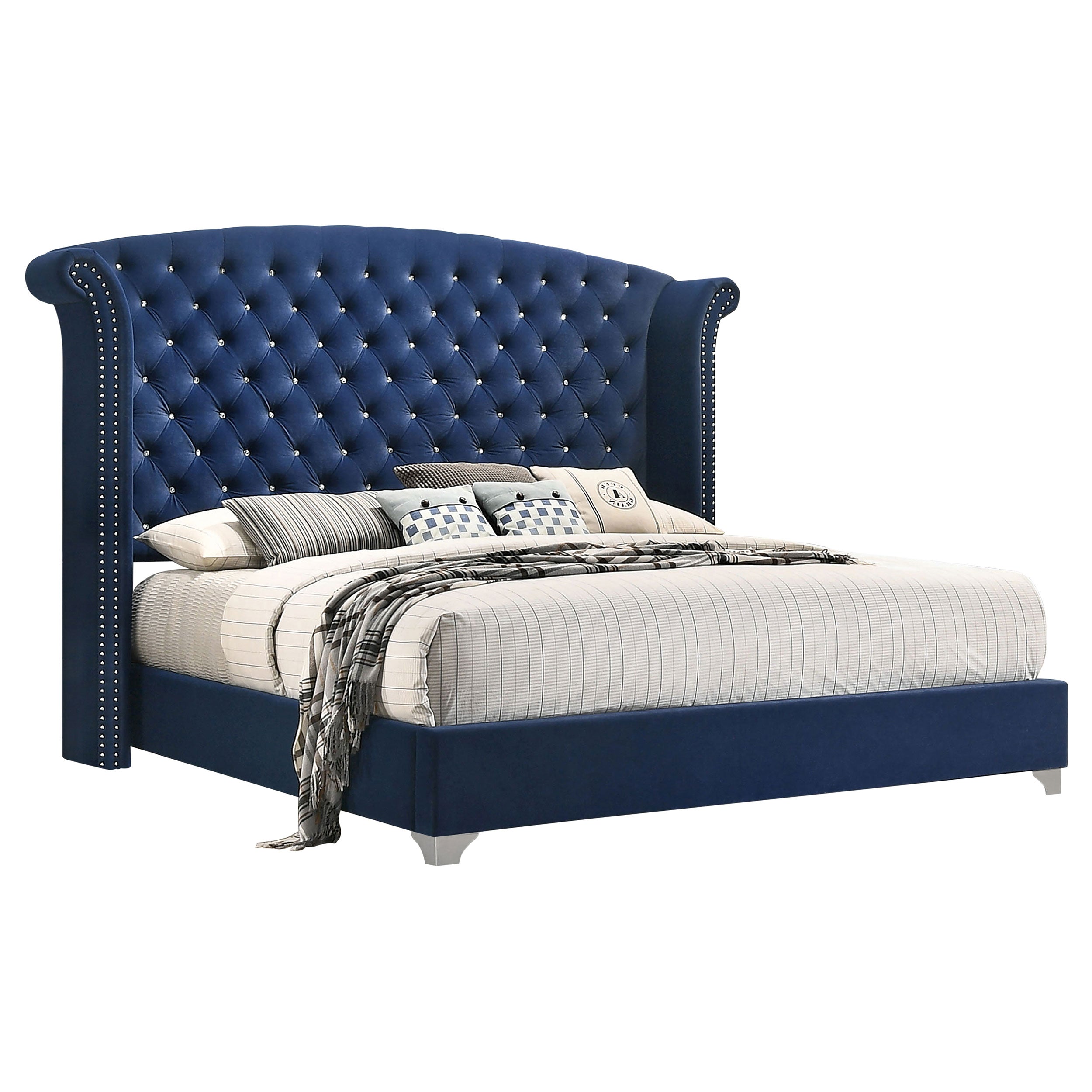 Melody California King Bedroom Set Grey