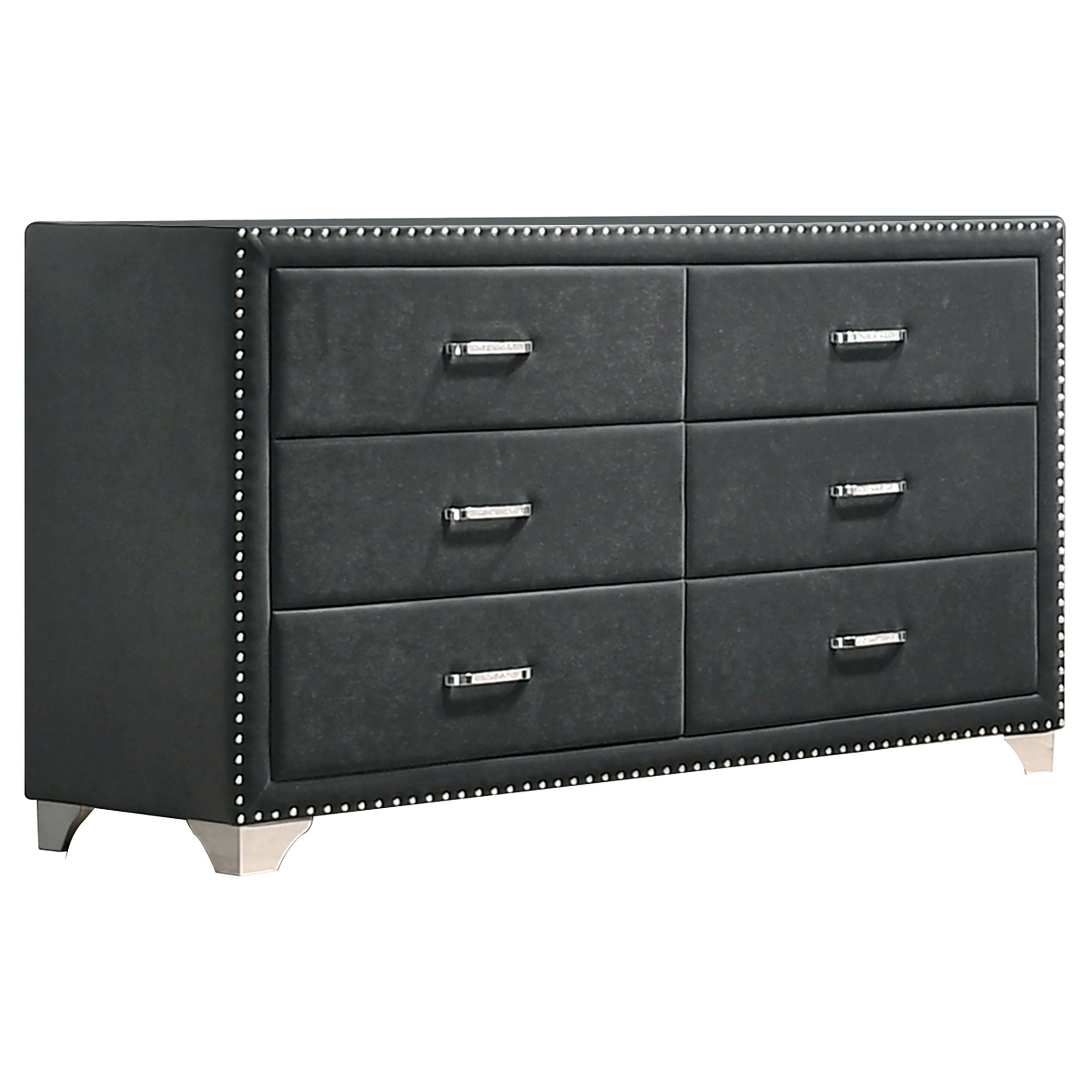 Melody Tufted Upholstered Bedroom Set Grey