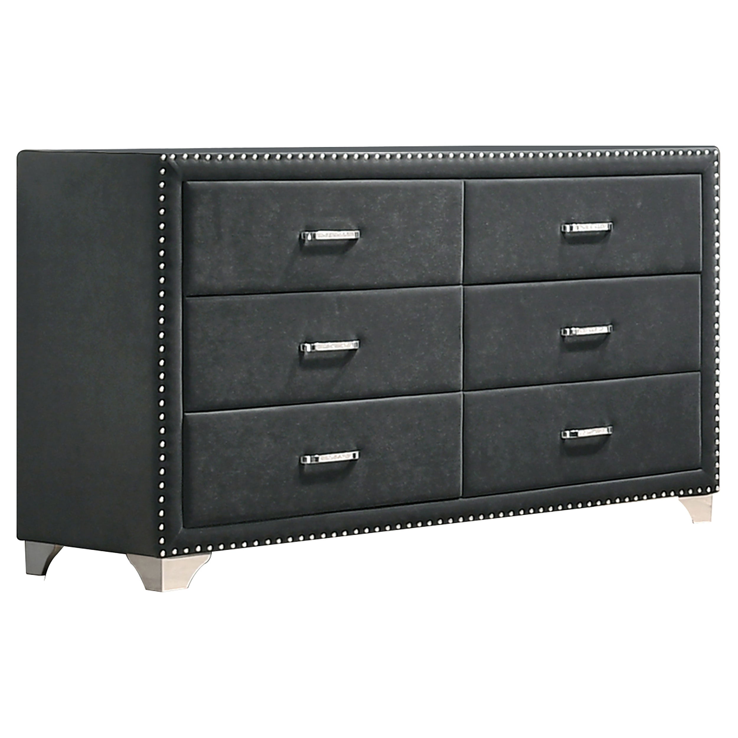 Melody Tufted Upholstered Bedroom Set Grey