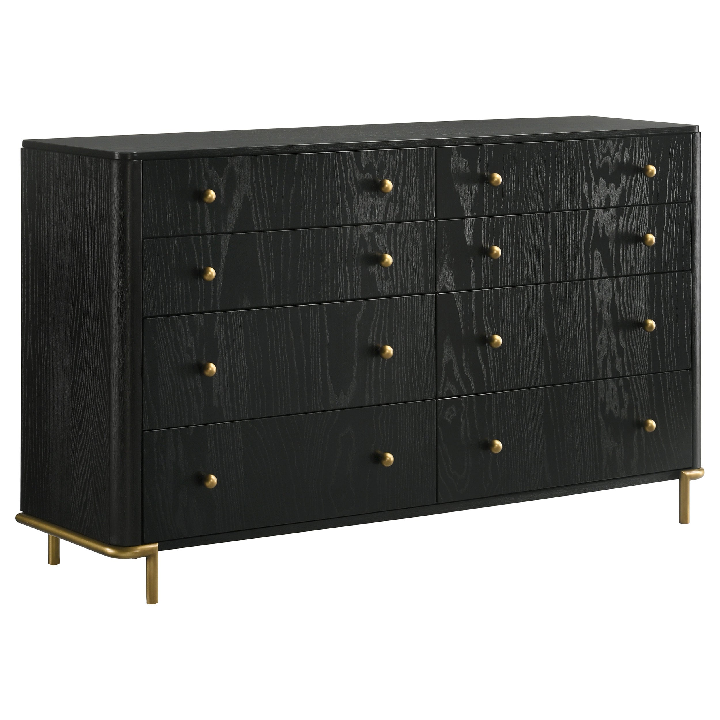 Arini Bedroom Set Black and Natural
