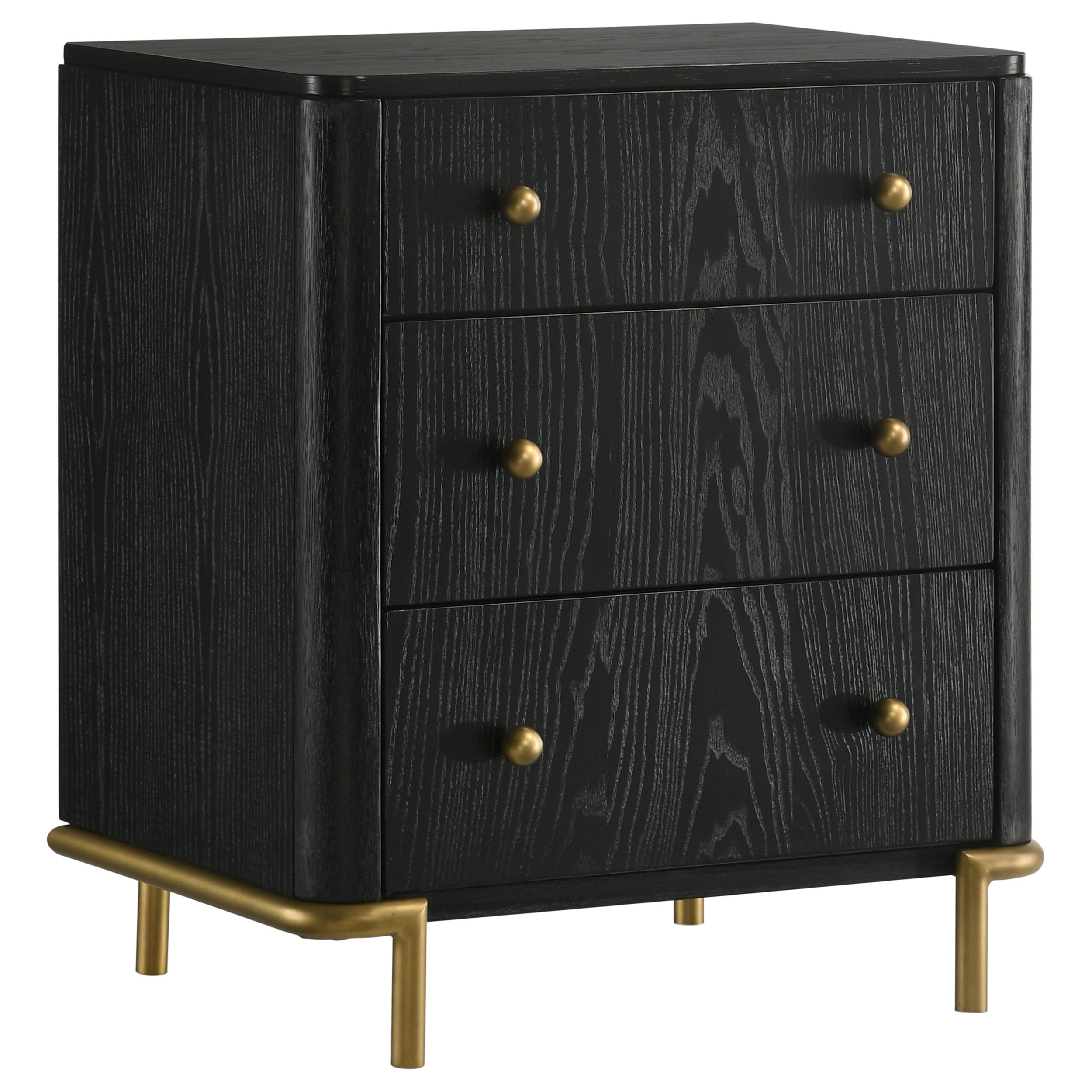 Arini Bedroom Set Black and Natural