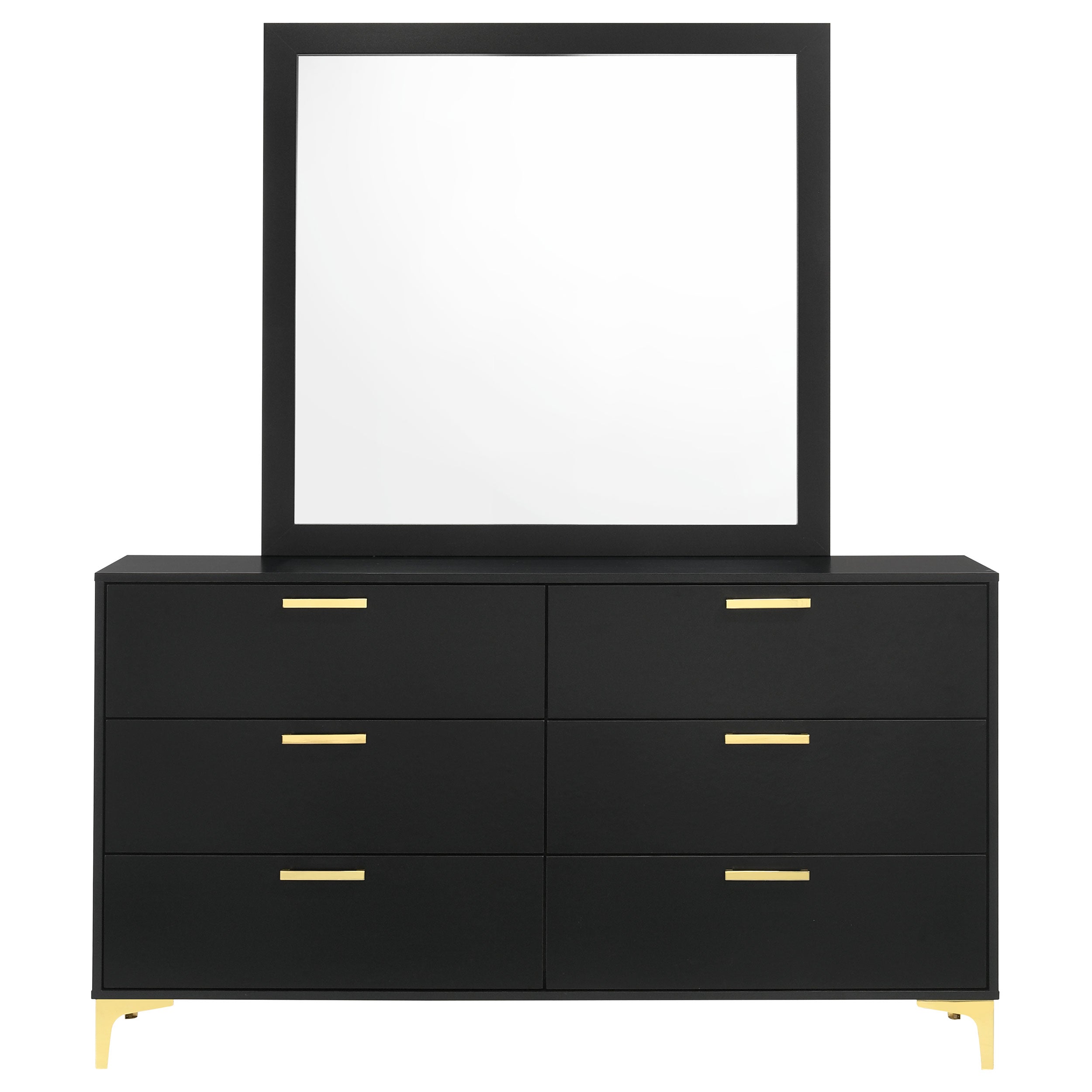 Kendall 6-drawer Dresser Black