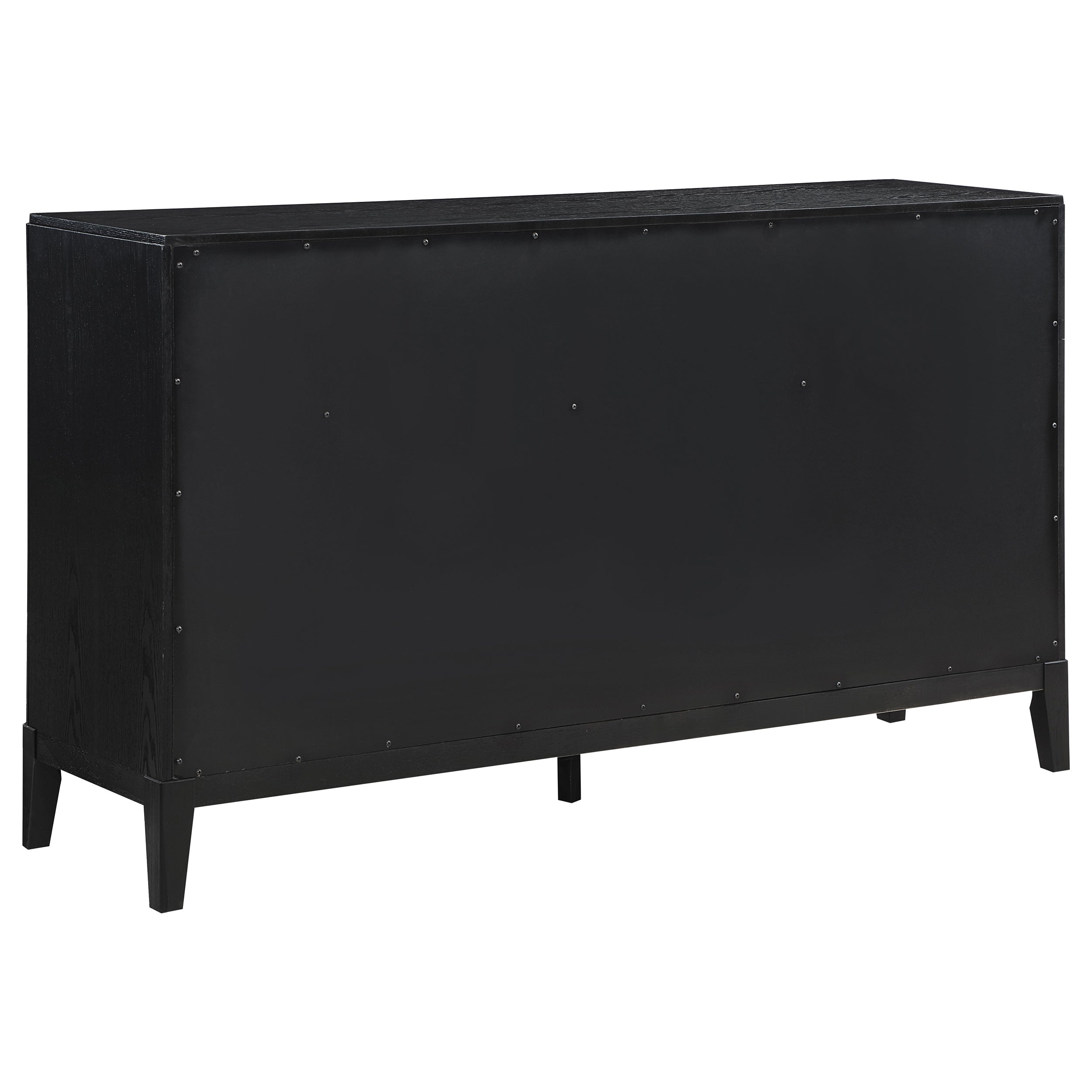 Briana 8-drawer Dresser with Mirror Black