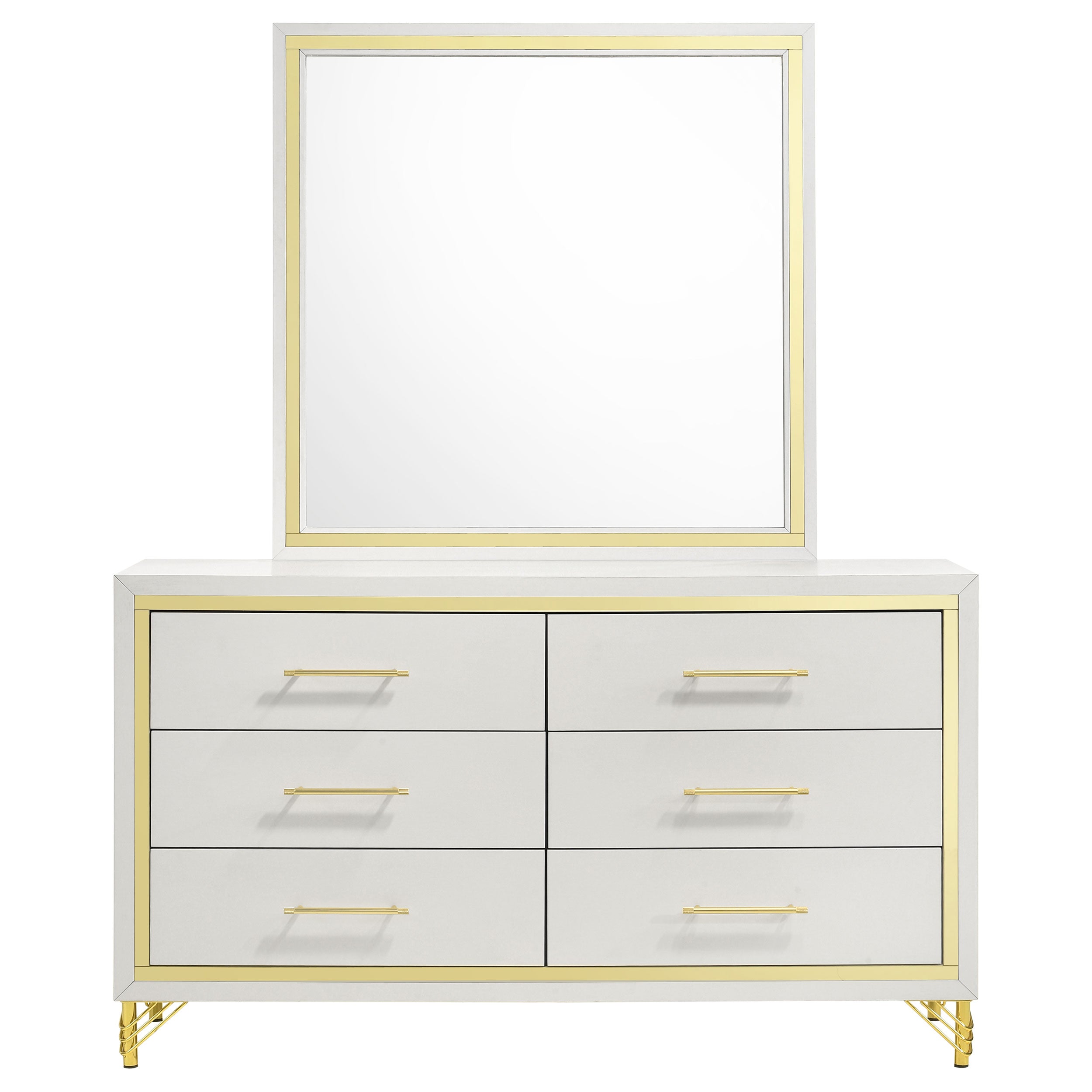 Lucia 6-drawer Dresser Cabinet White