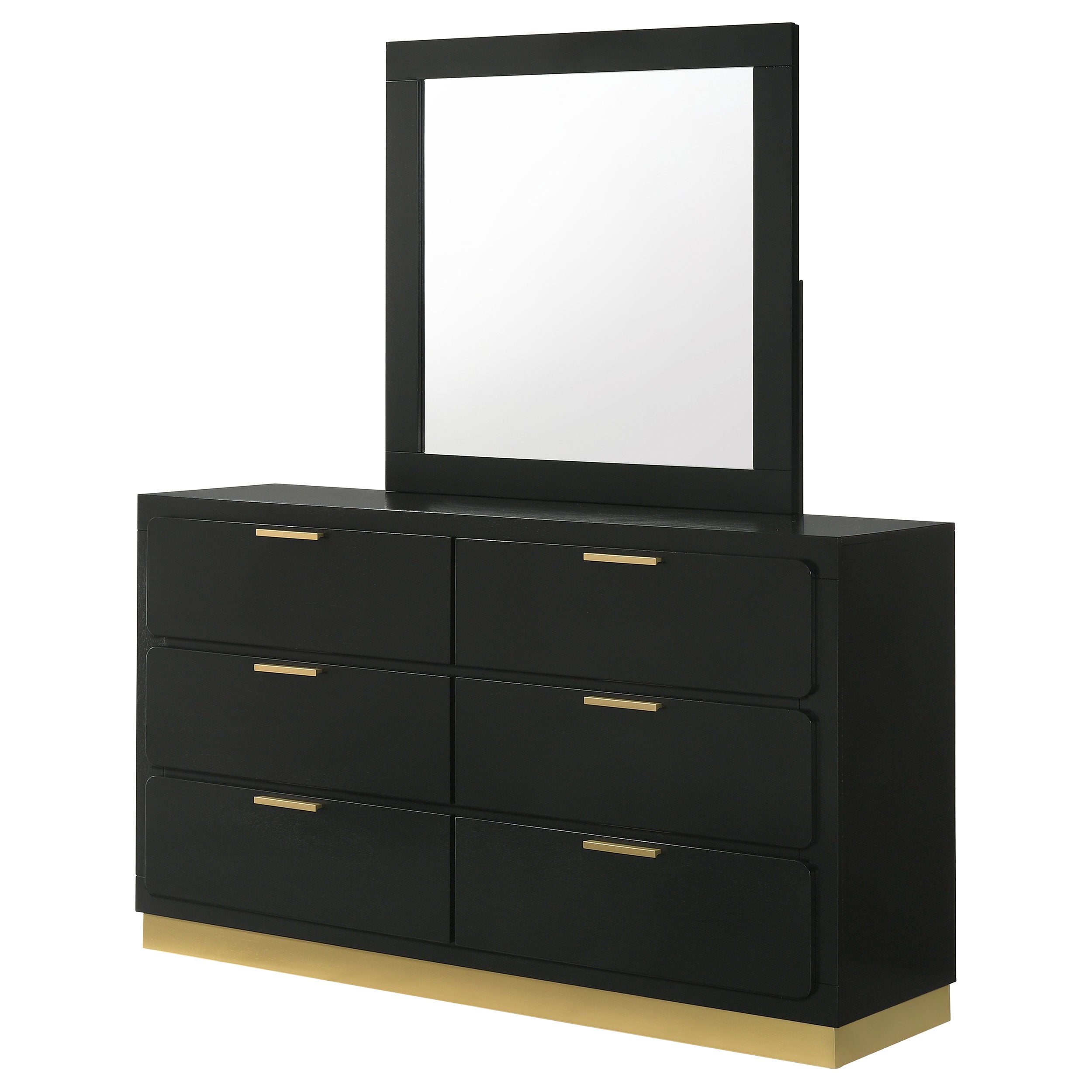 Caraway 6-drawer Dresser Black