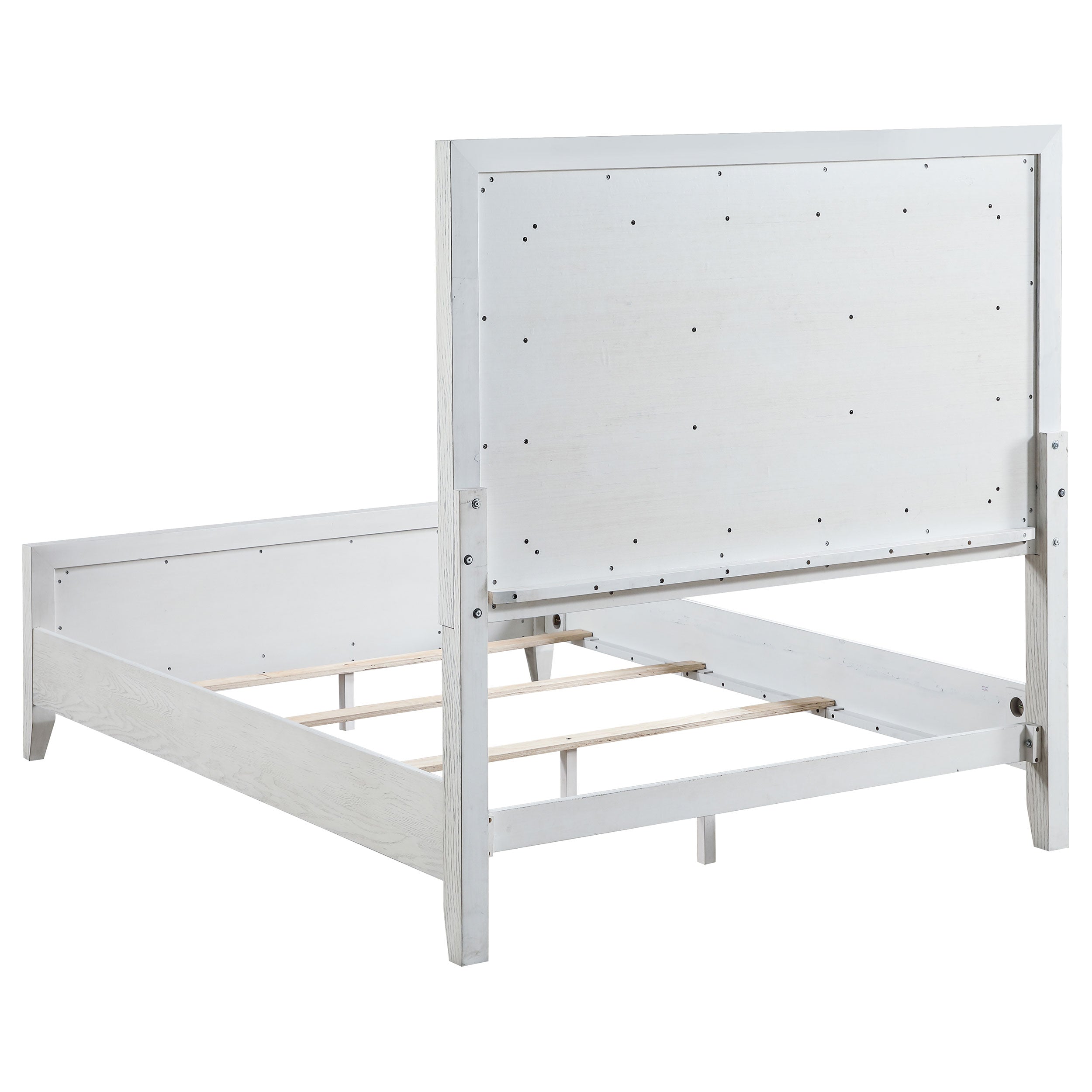 Marielle Cal King Bedroom Set Distressed White