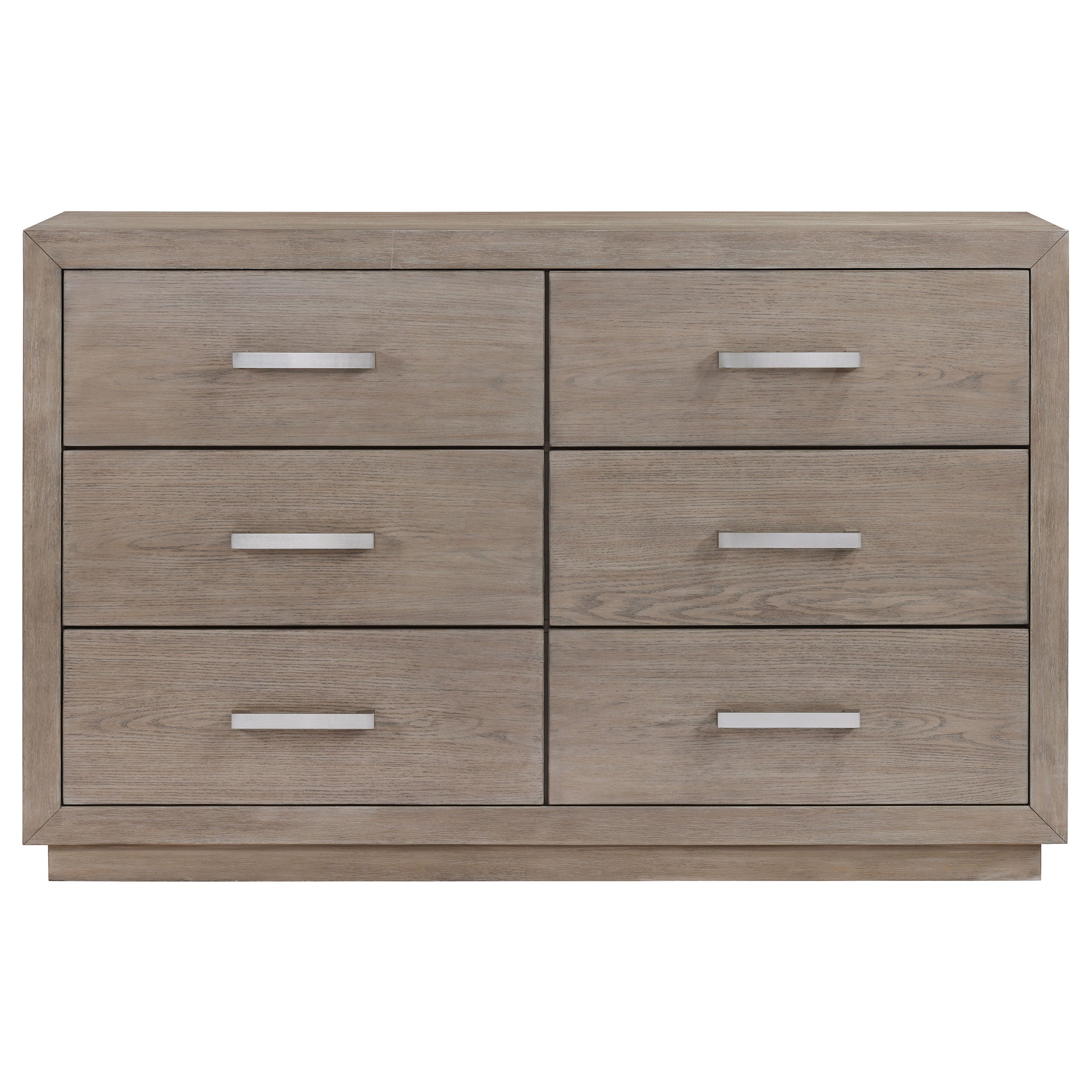 Kenora 6-drawer Dresser and Mirror Barley Brown