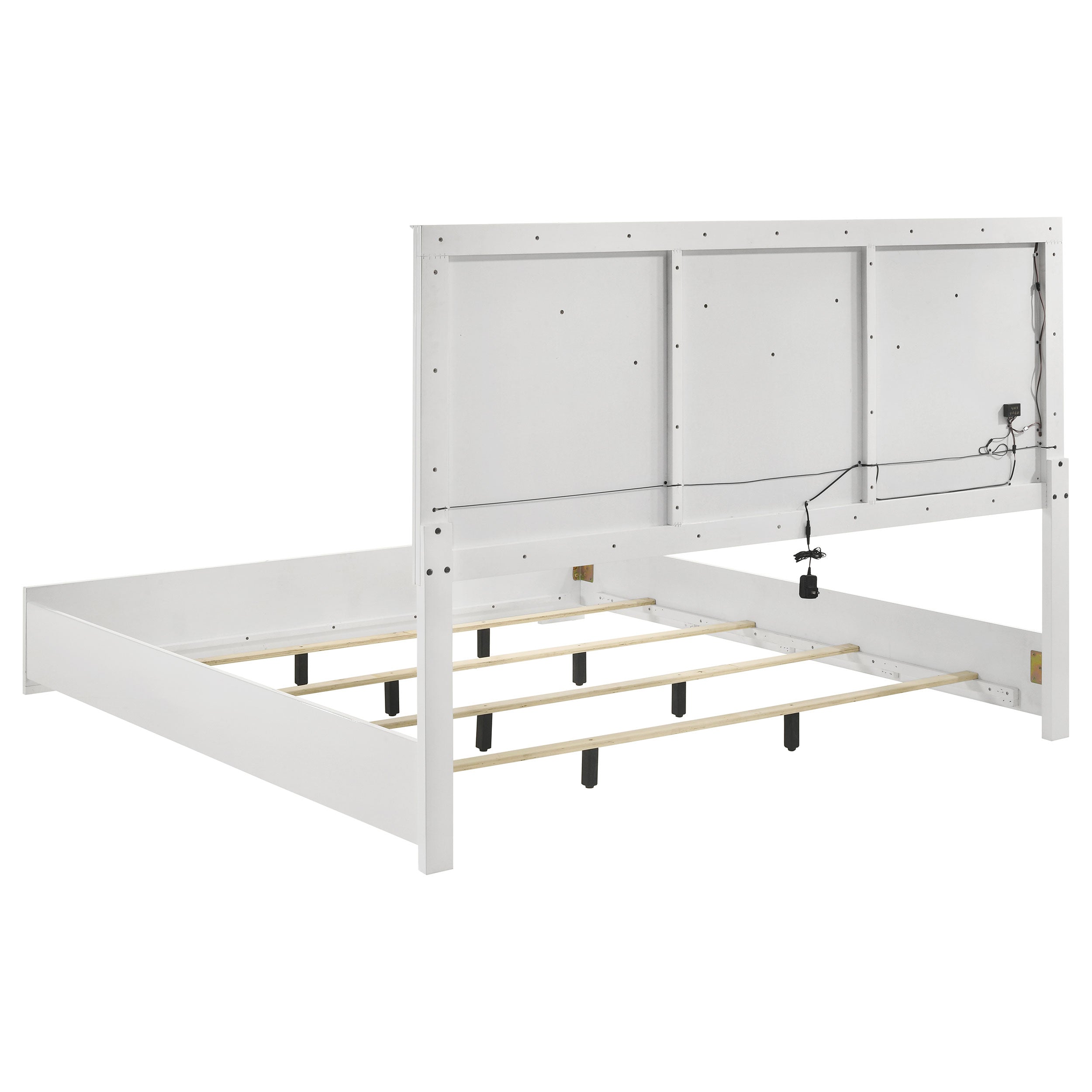 Ives Bedroom Set Grey High Gloss