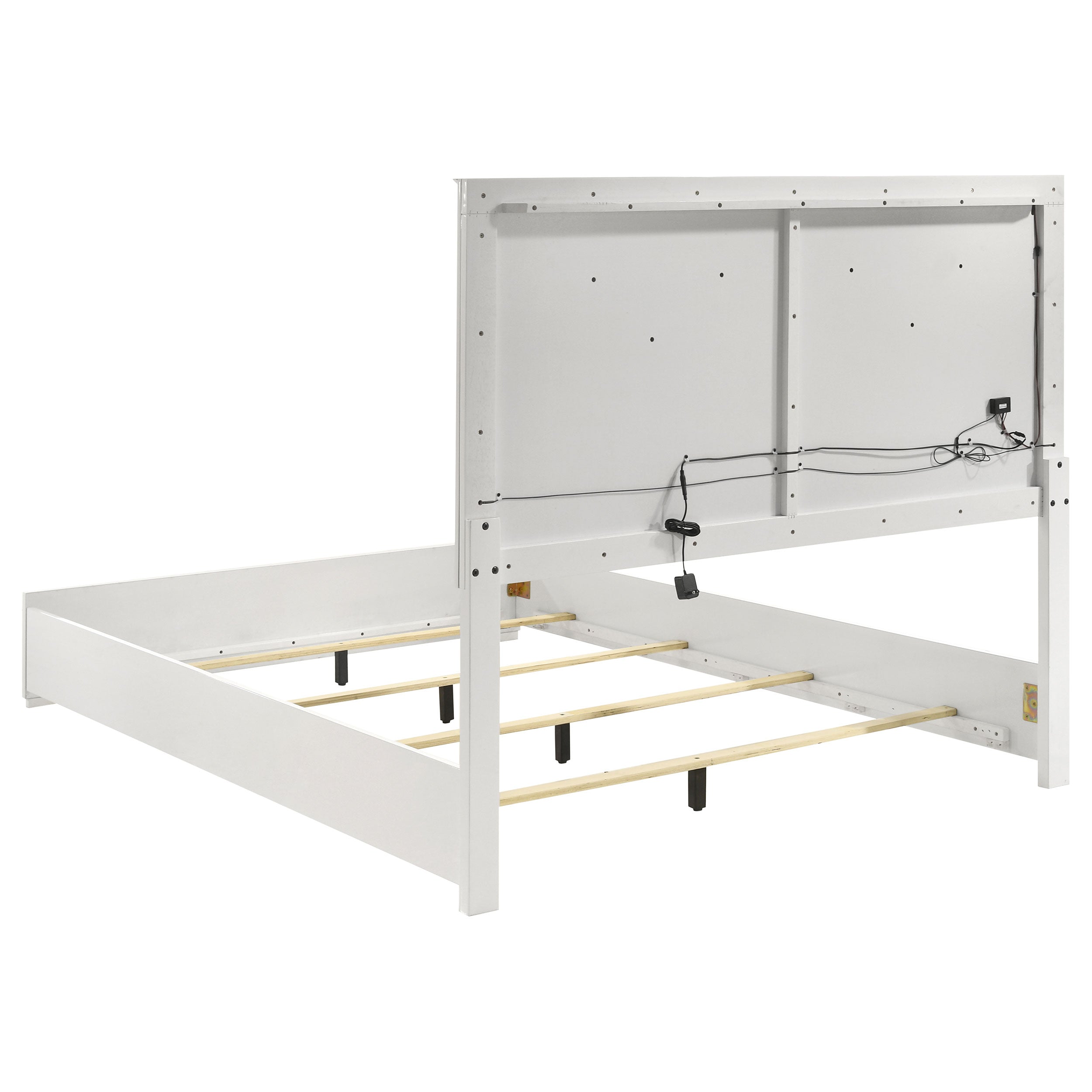Ives Bedroom Set Grey High Gloss