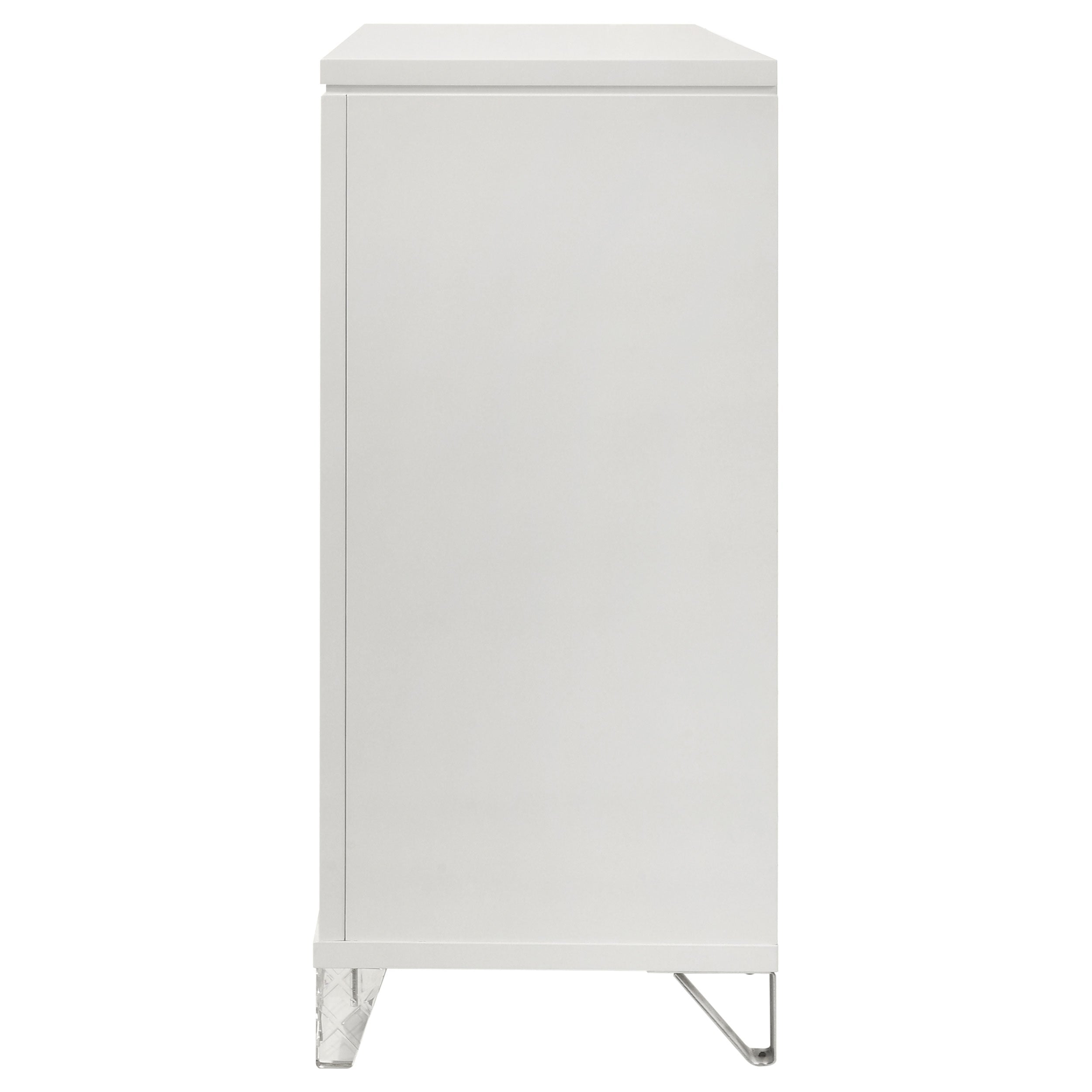 Marmore 9-drawer Dresser and LED Mirror White