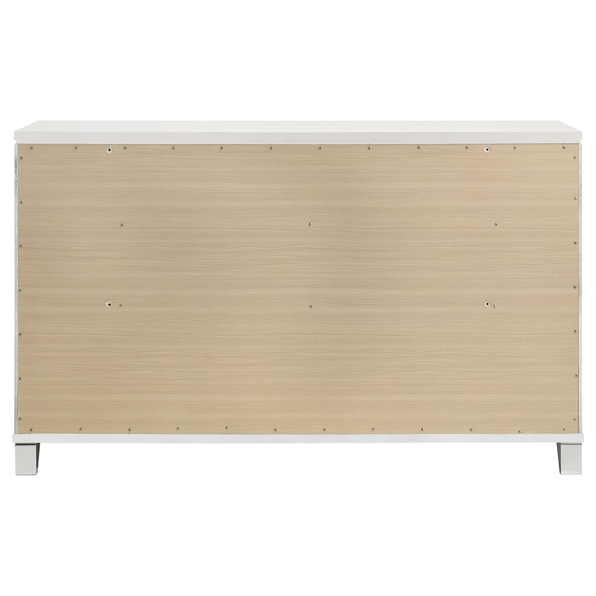 Marmore 9-drawer Dresser and LED Mirror White