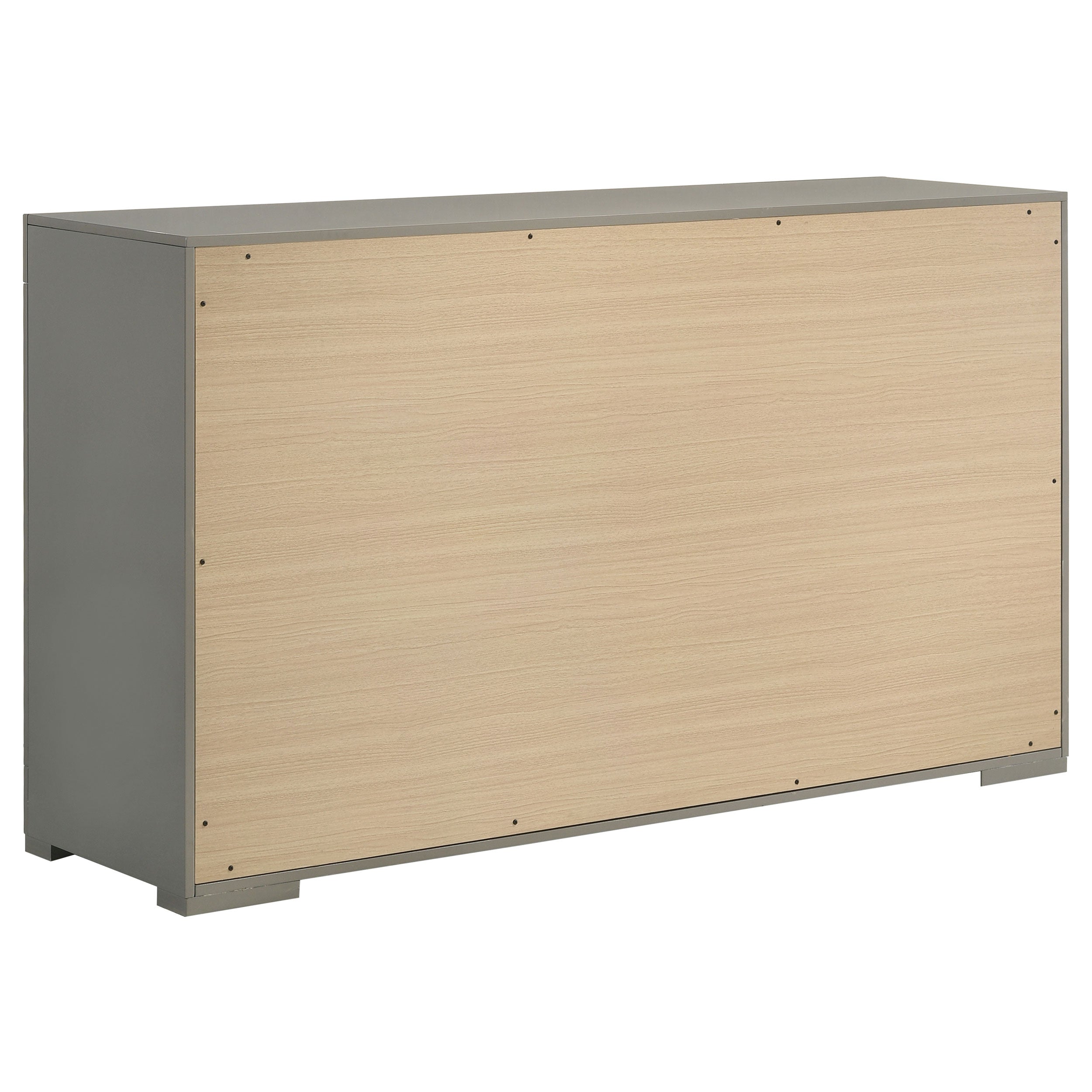 Ives Bedroom Set Grey High Gloss