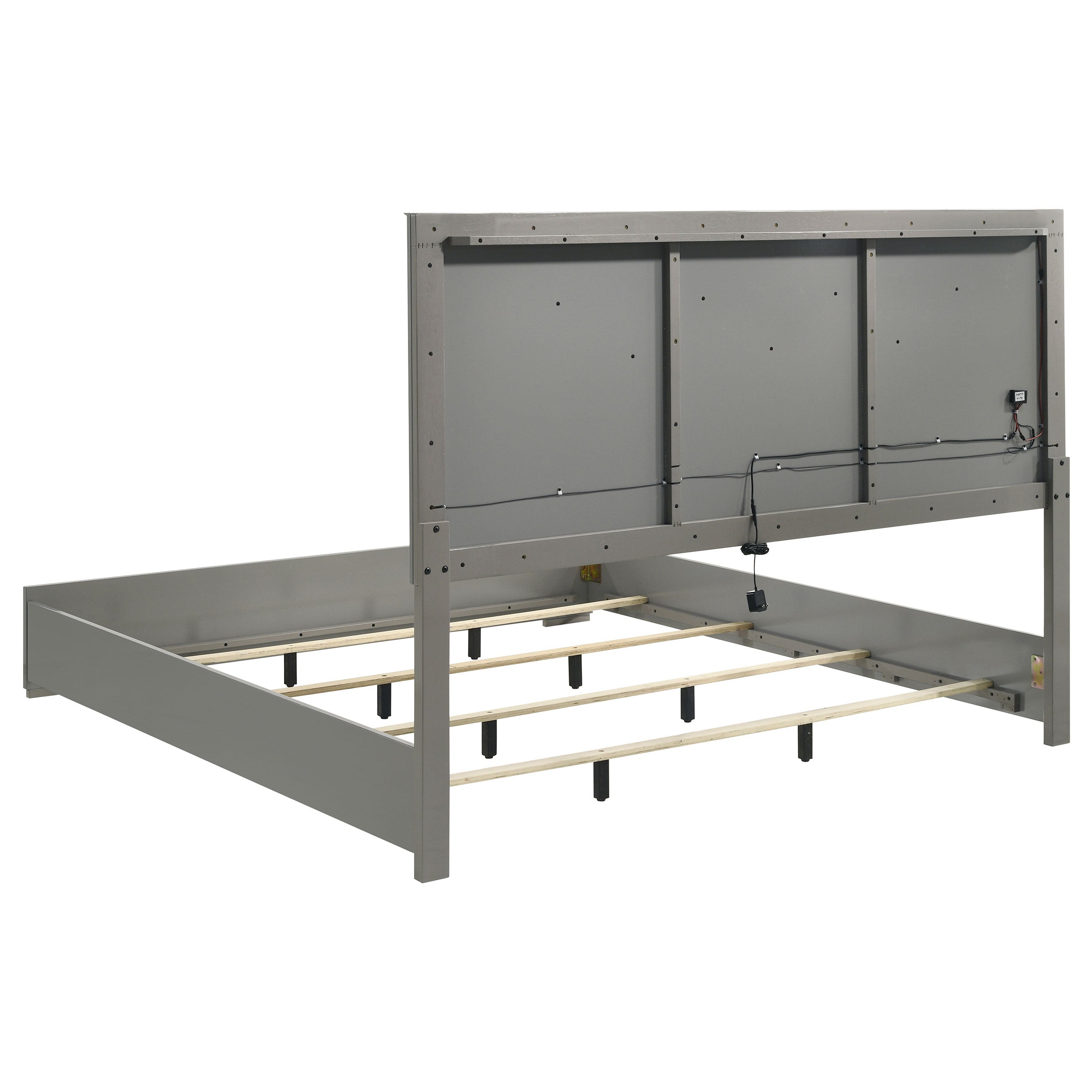 Hyland Panel Bed LED Headboard Natural