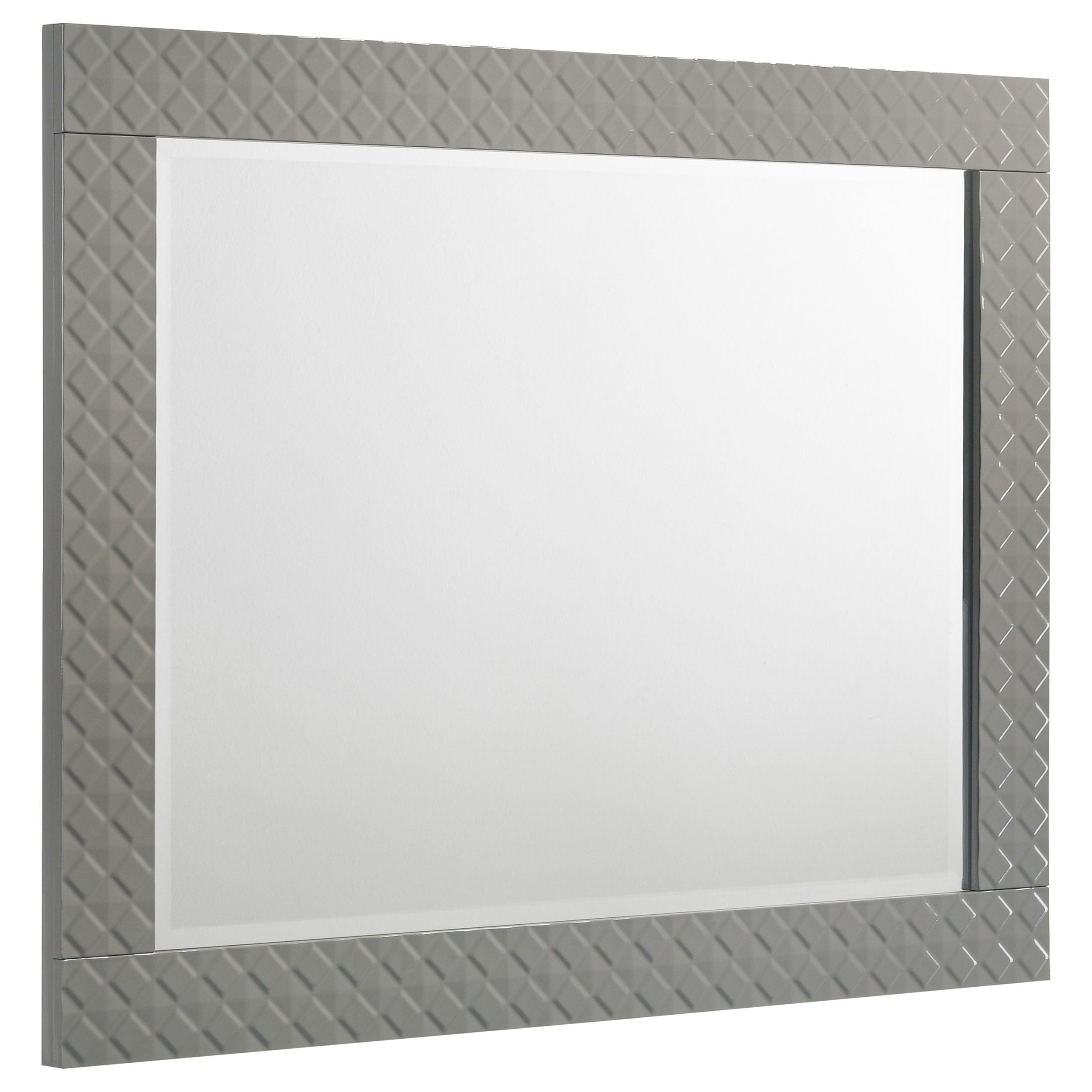 Ives Bedroom Set Grey High Gloss