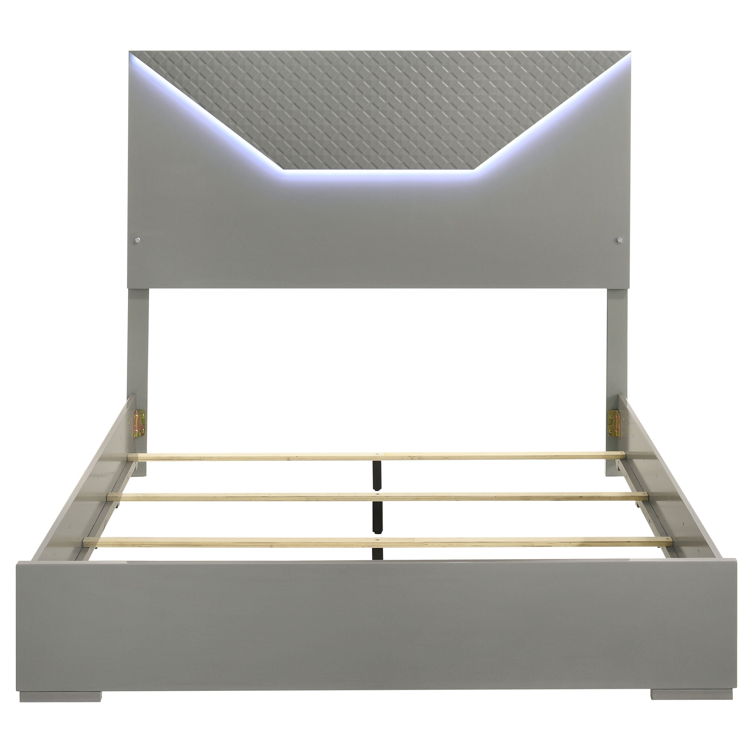Hyland Panel Bed LED Headboard Natural