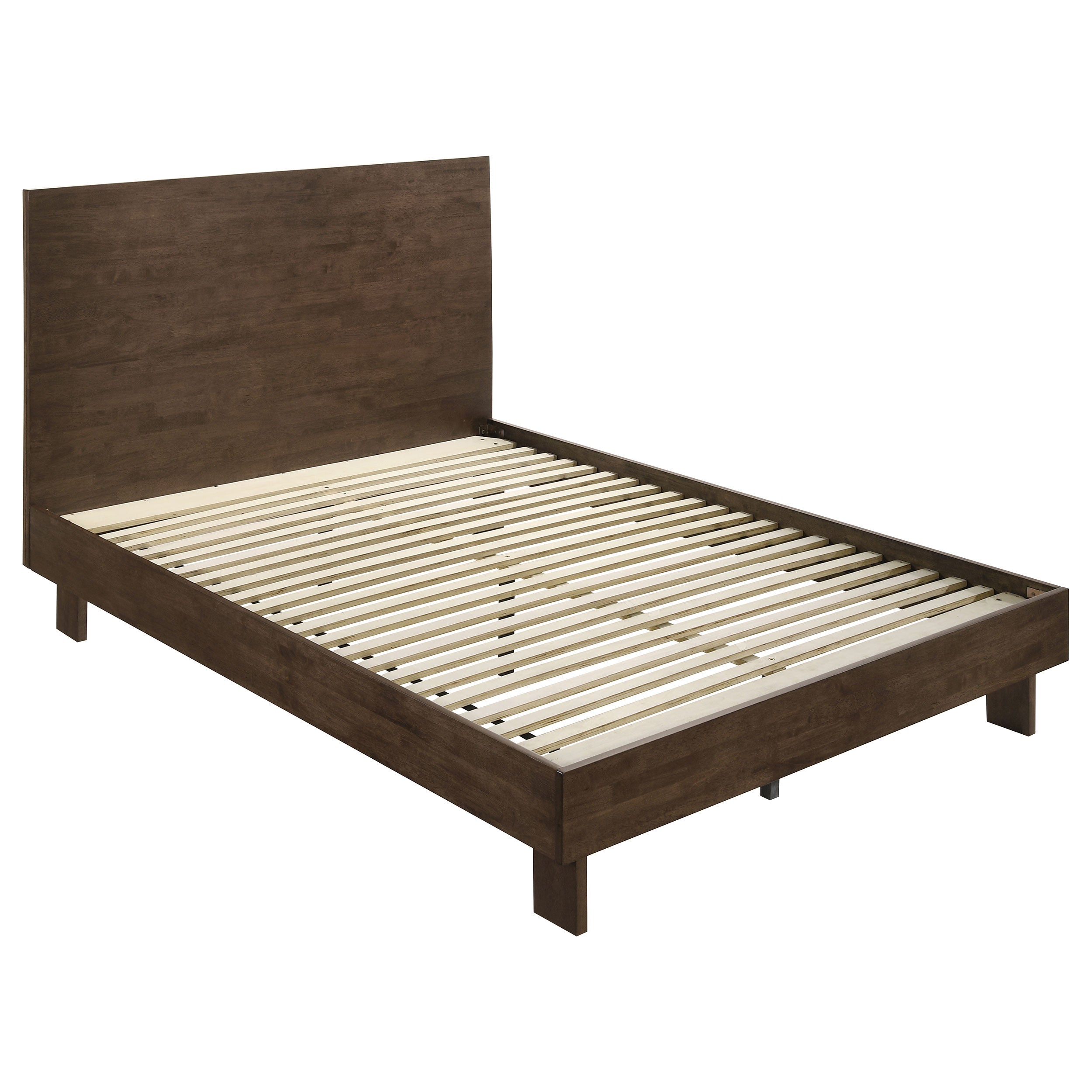 Glenwood 48-inch Platform Panel Bed Warm Brown