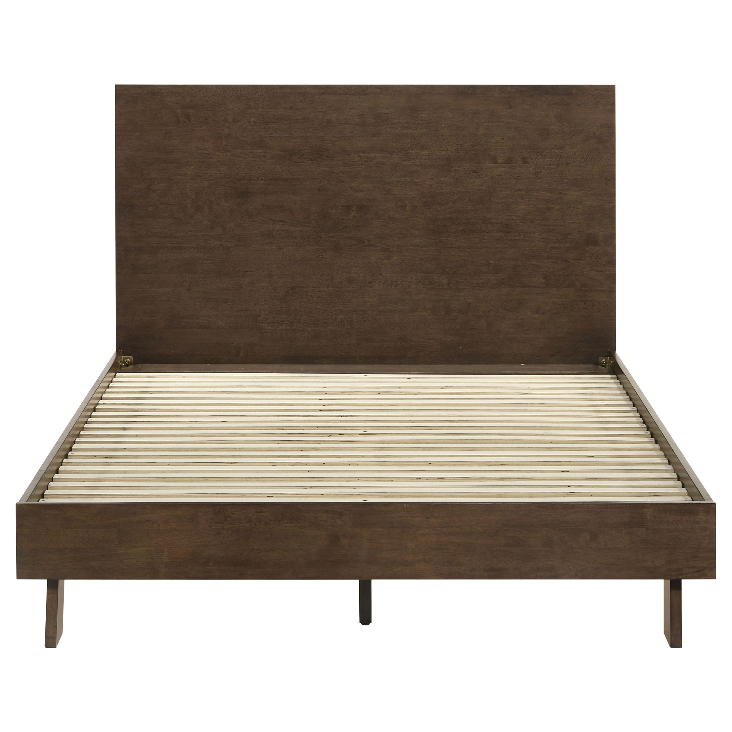 Glenwood 48-inch Platform Panel Bed Warm Brown