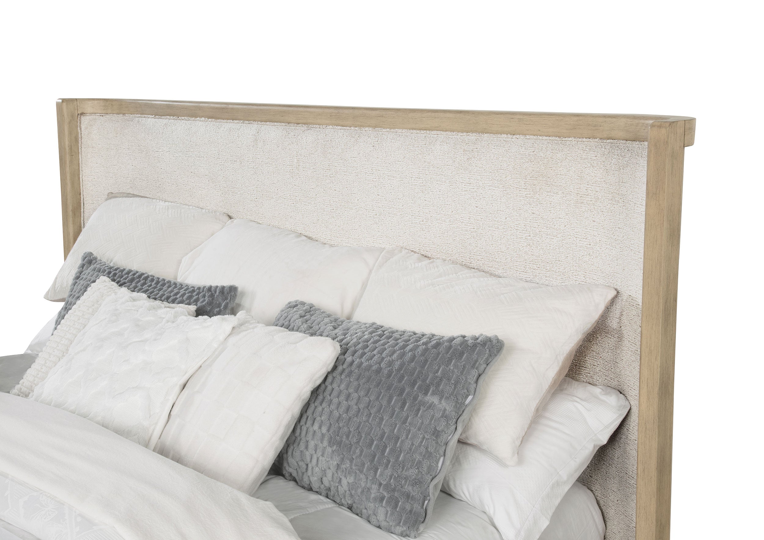 Kailani 49-inch California King Wingback Bed Beige Oak