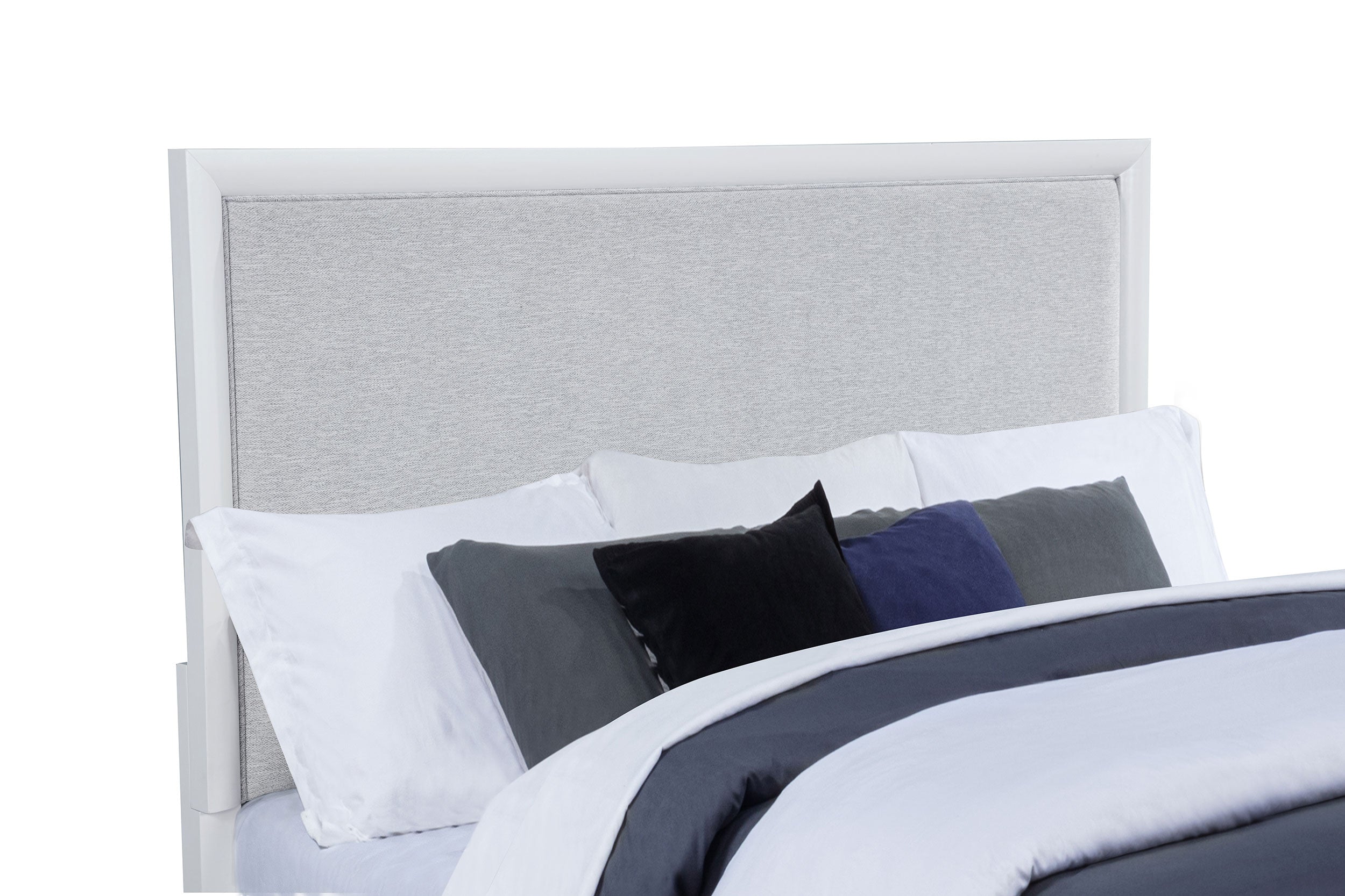 Gracemont 57-inch Panel Bed Grey and White