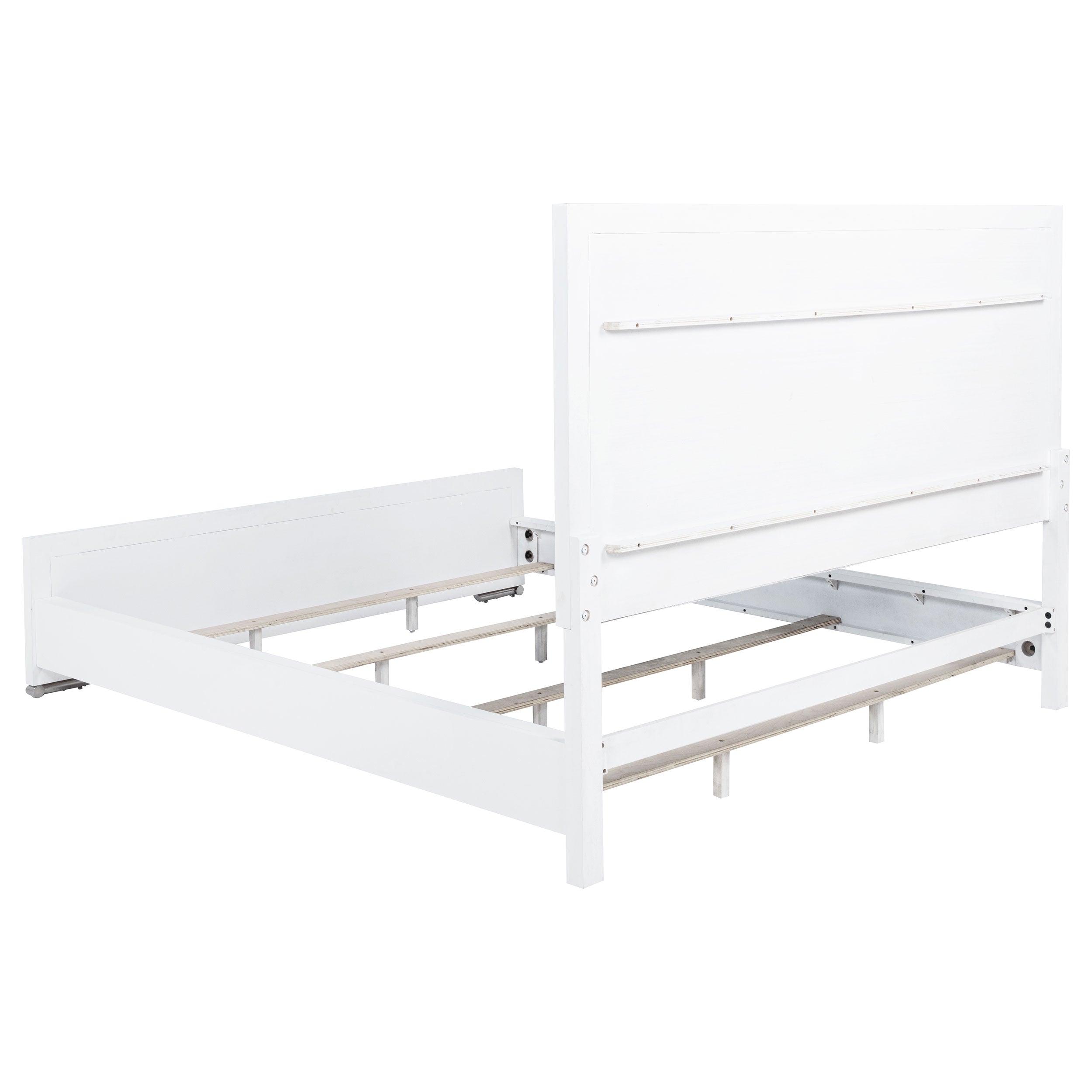 Gracemont 57-inch Panel Bed Grey and White