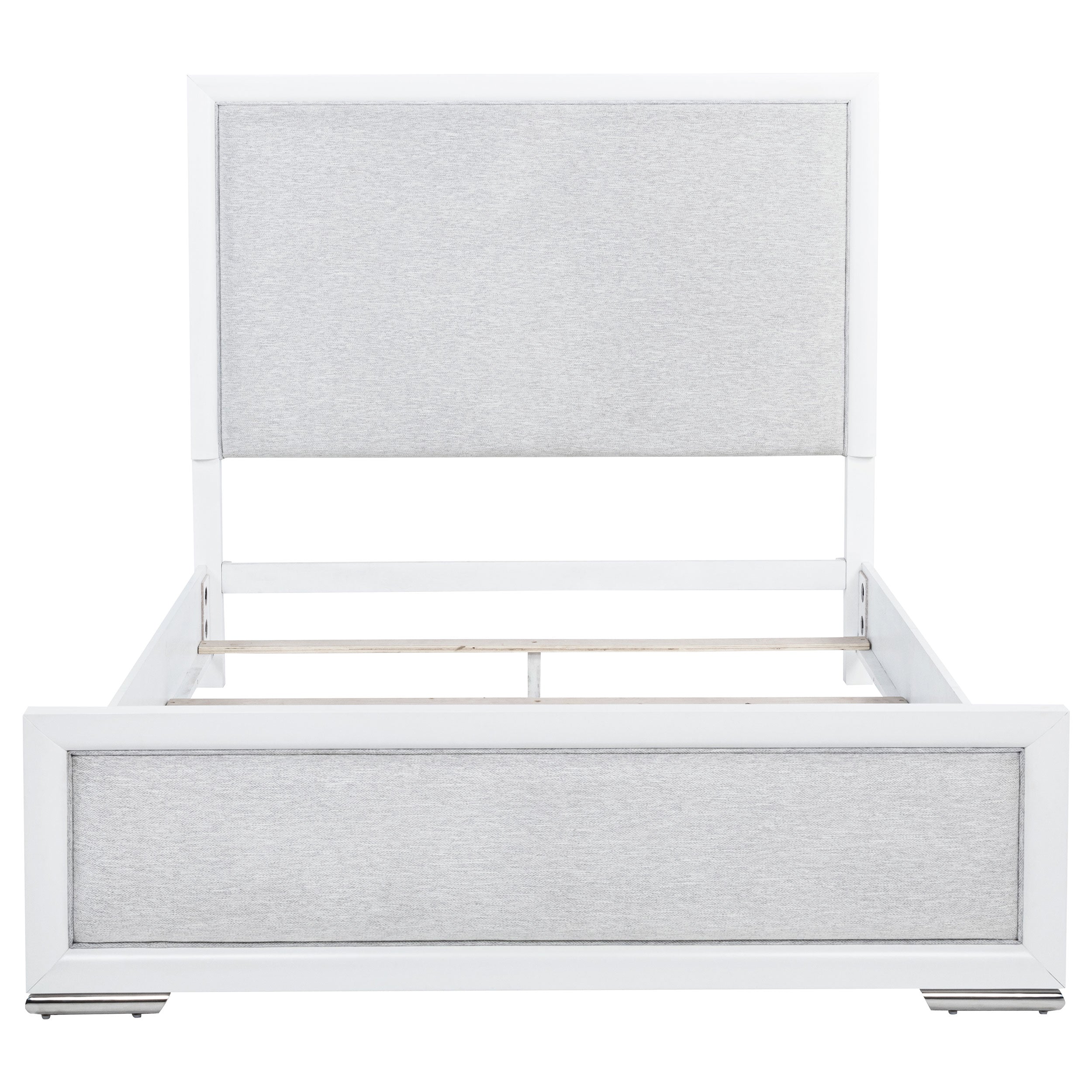 Gracemont 57-inch Panel Bed Grey and White