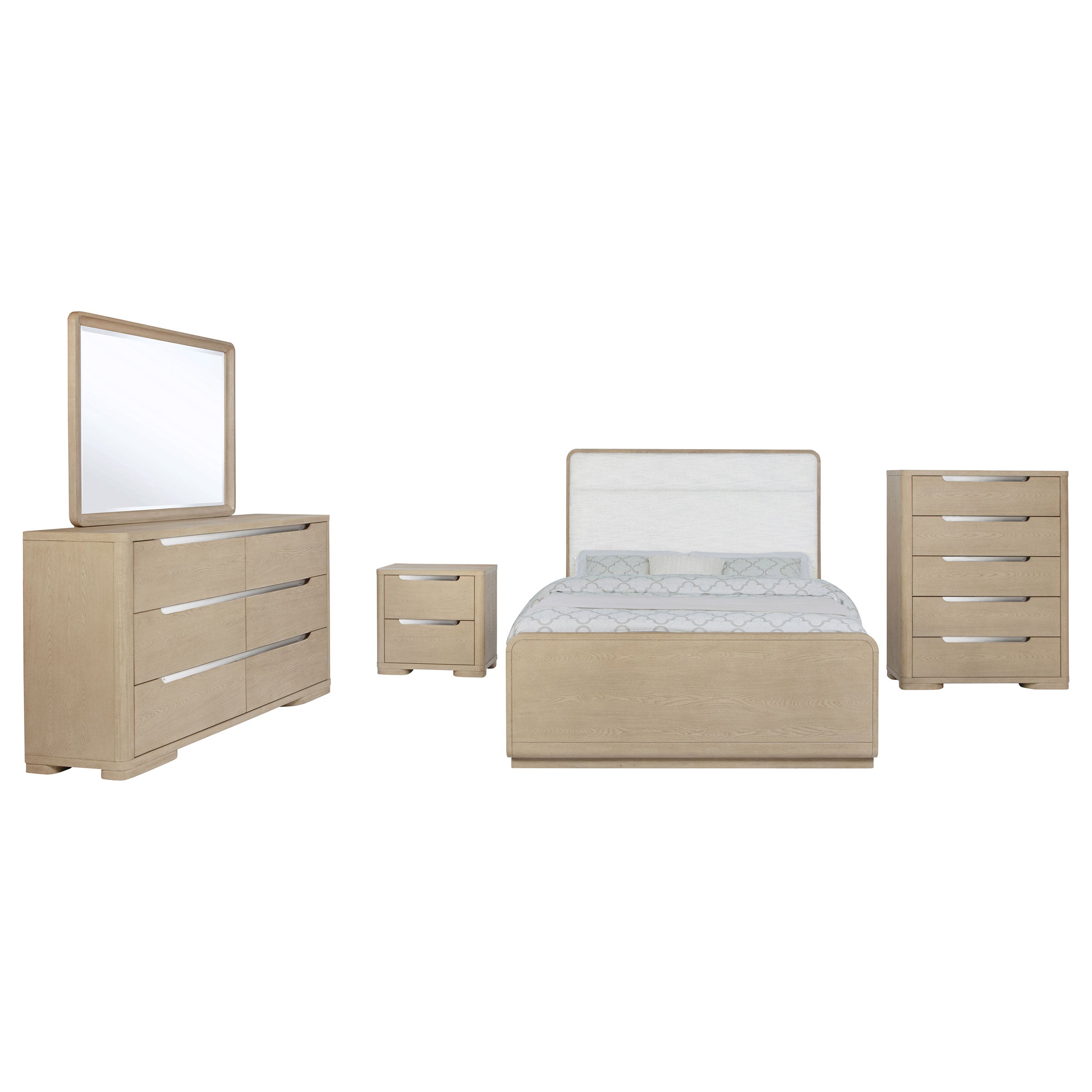 Ladera California King Bedroom Set Light Elm