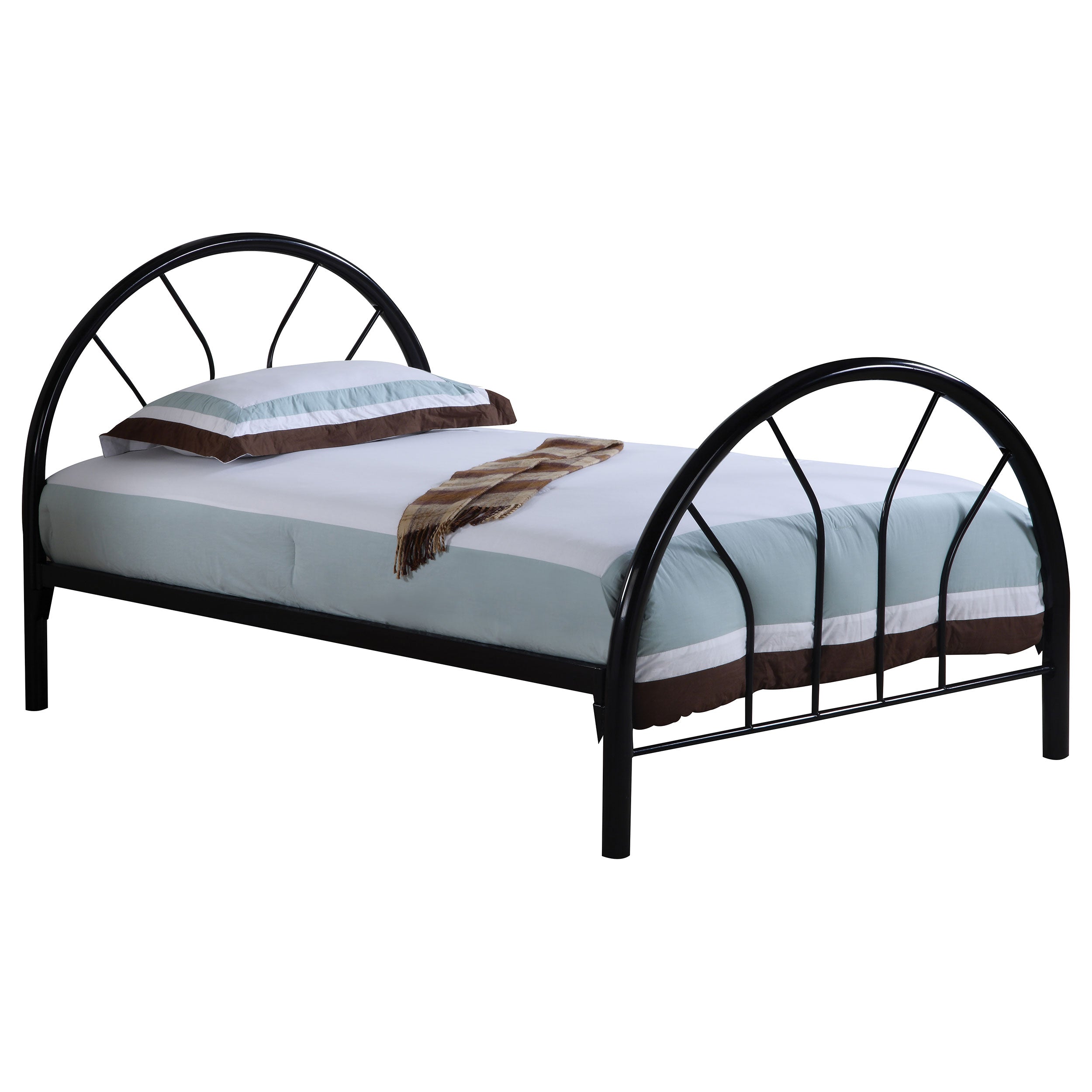 Marjorie Metal Open Frame Bed Black