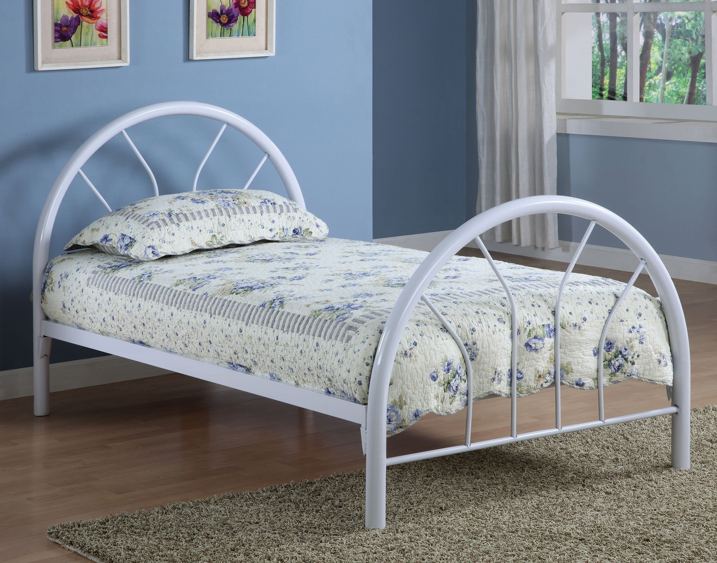 Marjorie Metal Open Frame Bed Black