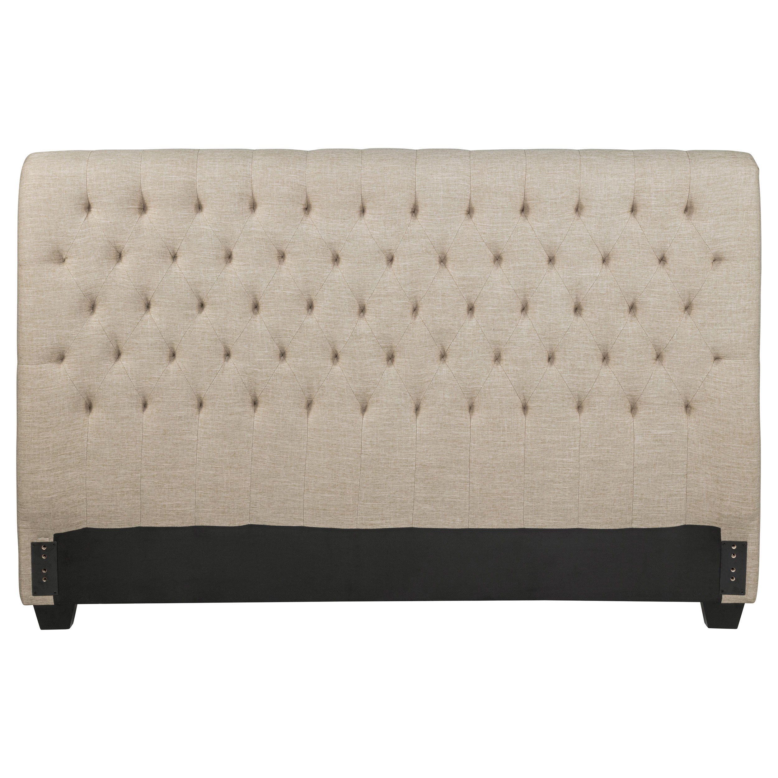 Chloe Upholstered California King Panel Headboard Oatmeal