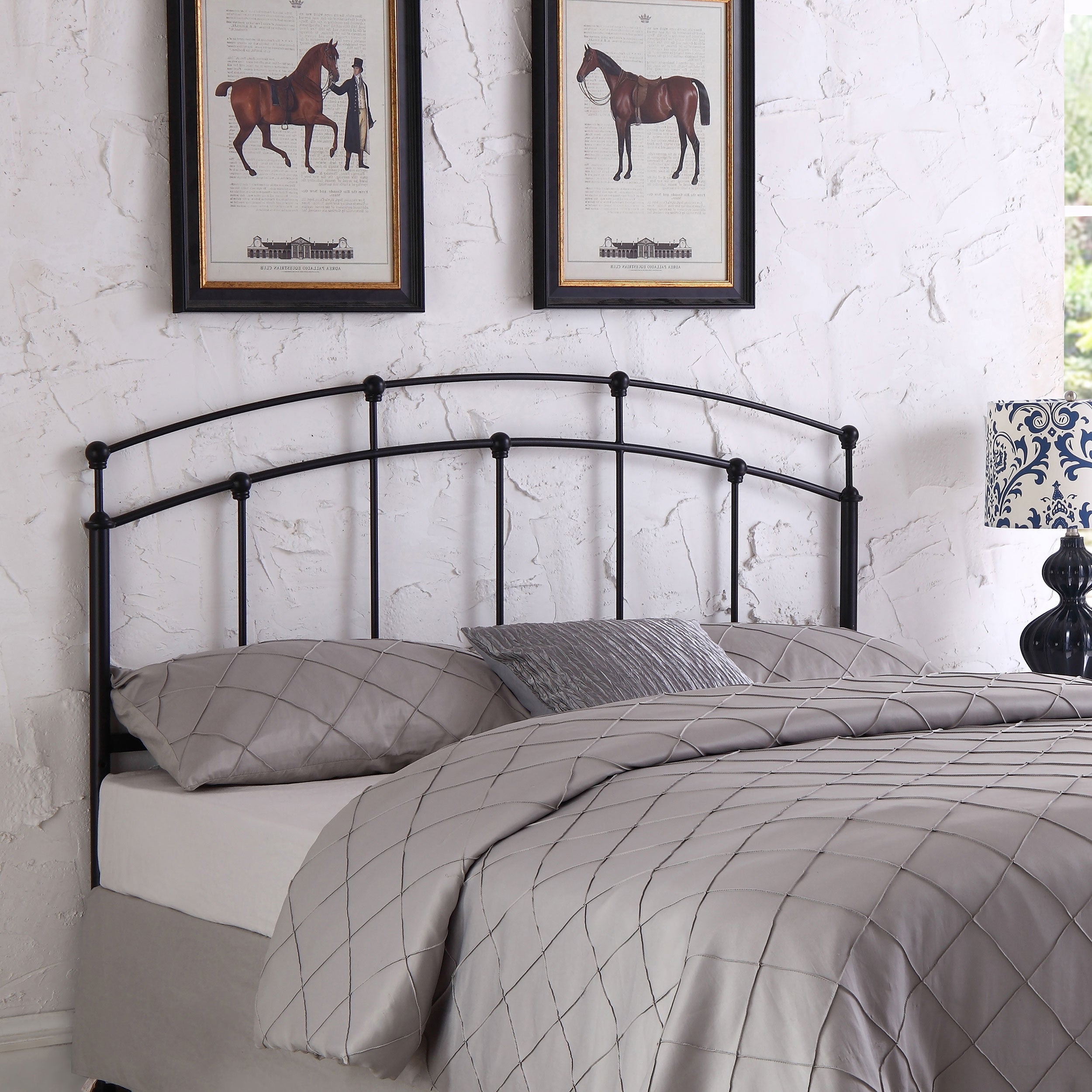 Bryant / Full Metal Arched Headboard Black