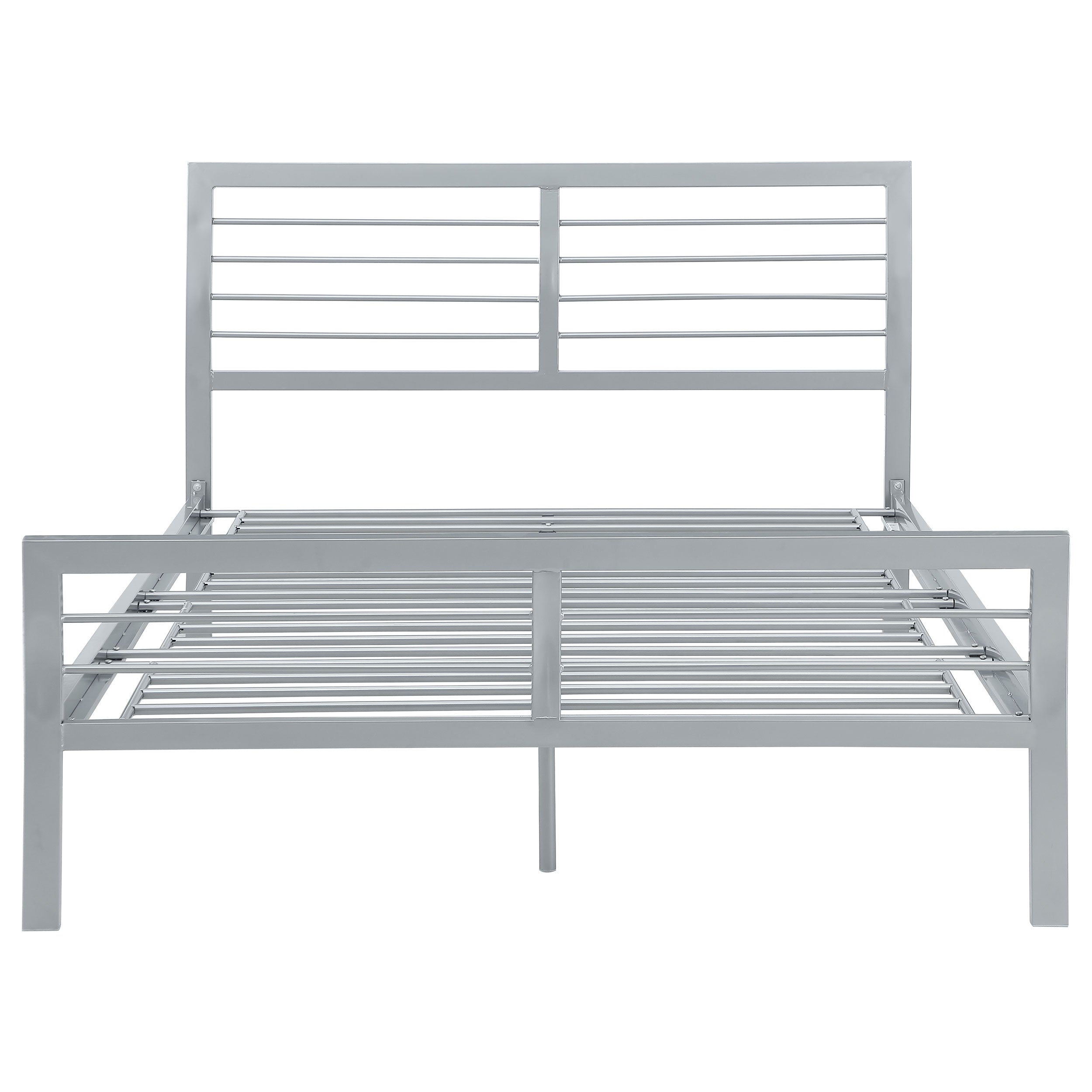Cooper Metal Open Frame Bed Silver