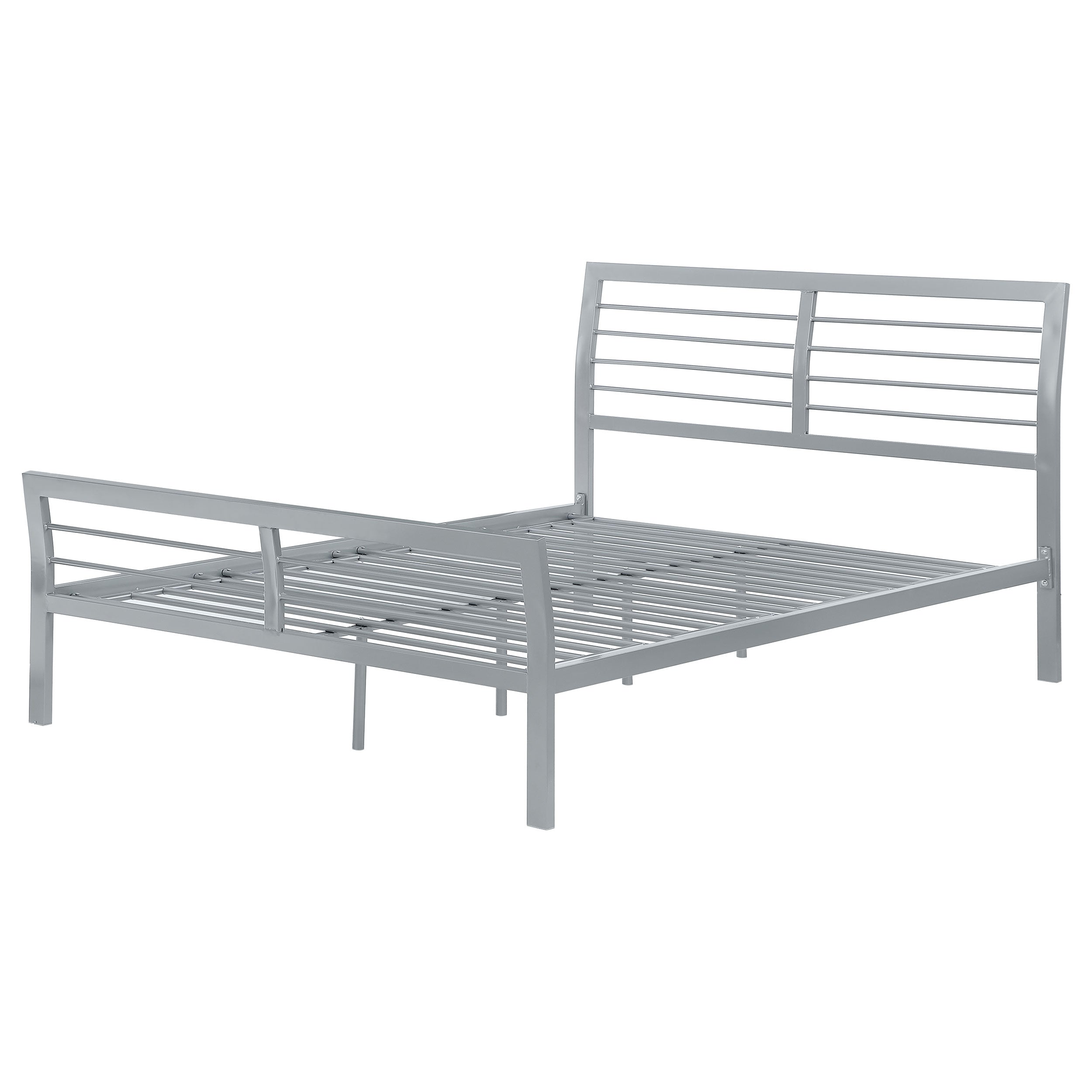 Cooper Metal Open Frame Bed Silver