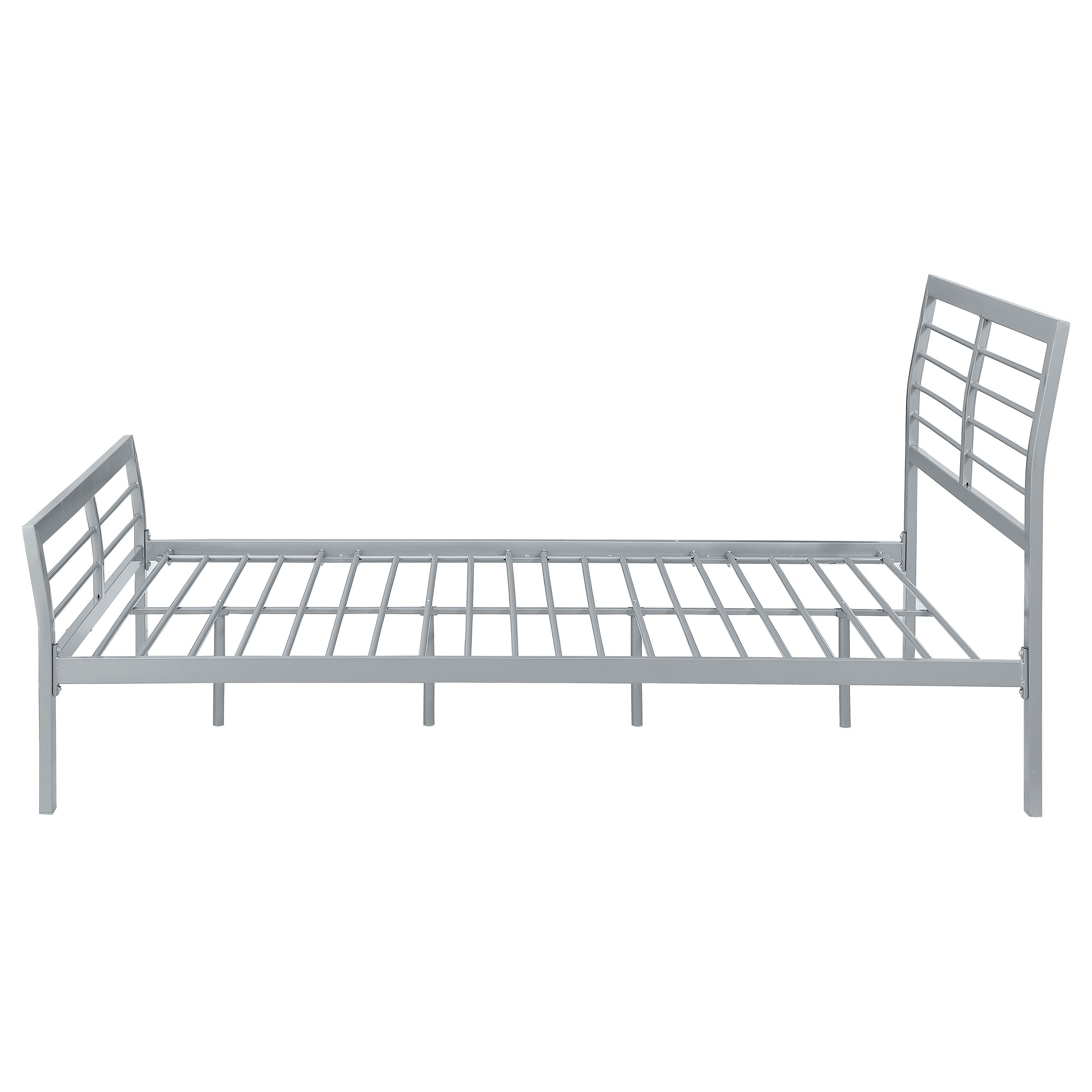 Cooper Metal Open Frame Bed Silver