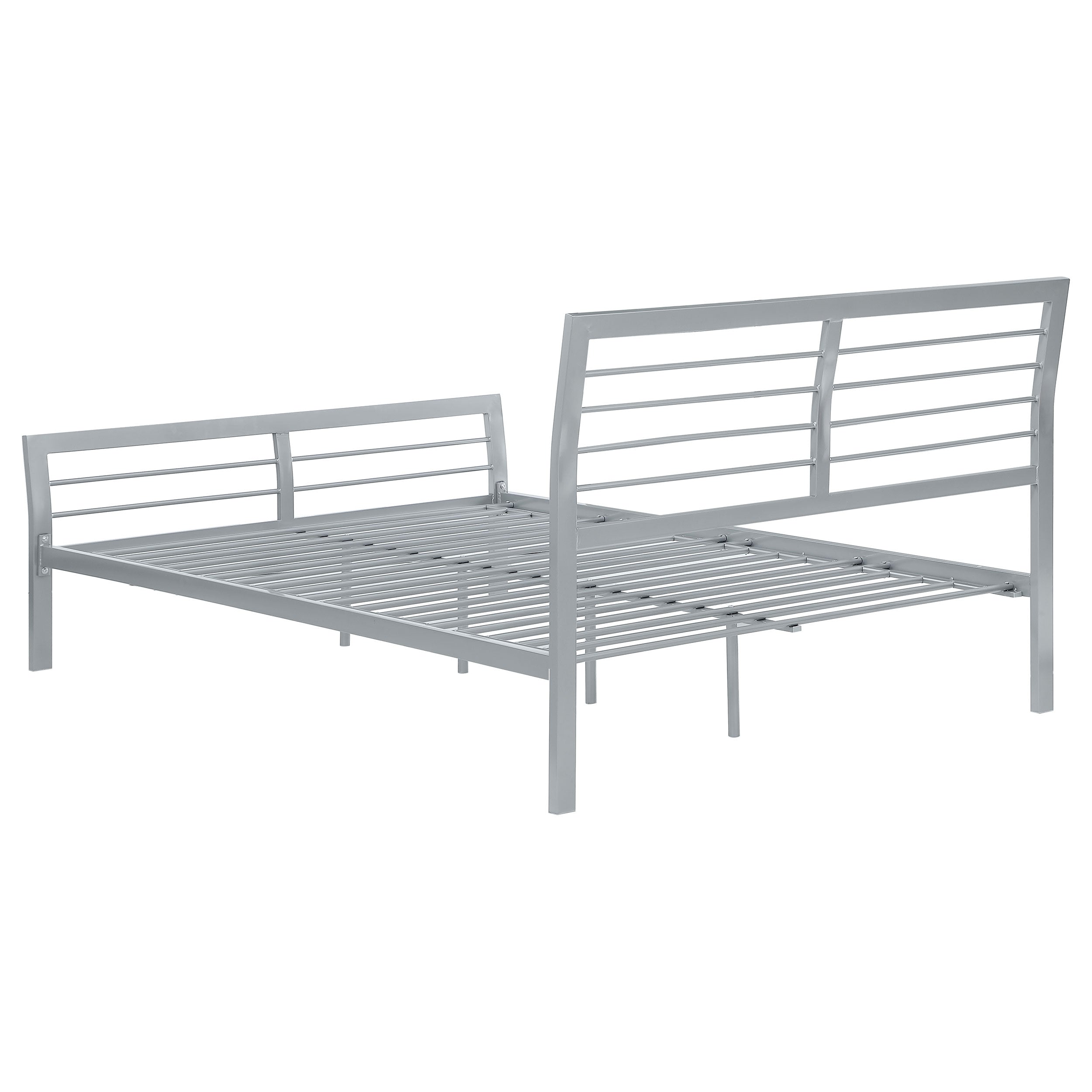 Cooper Metal Open Frame Bed Silver