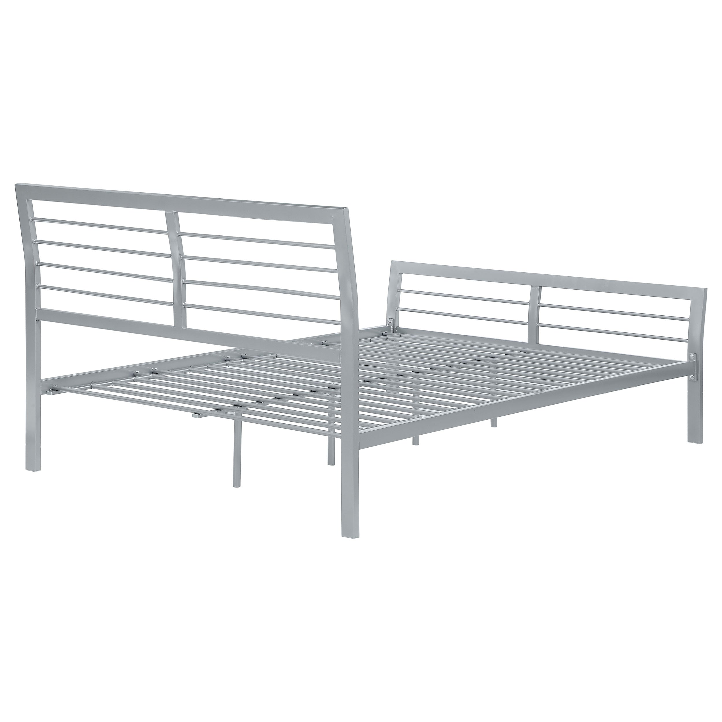 Cooper Metal Open Frame Bed Silver