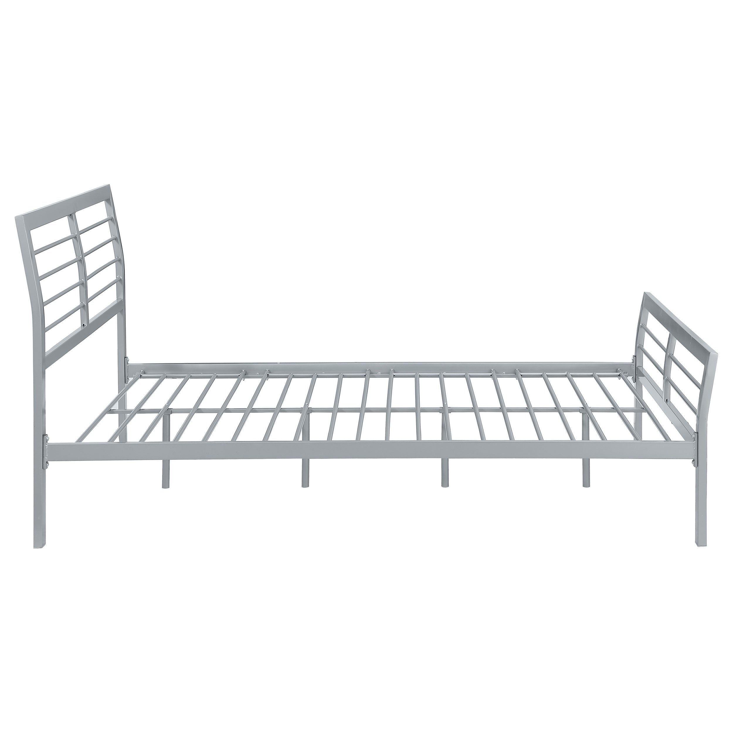 Cooper Metal Open Frame Bed Silver