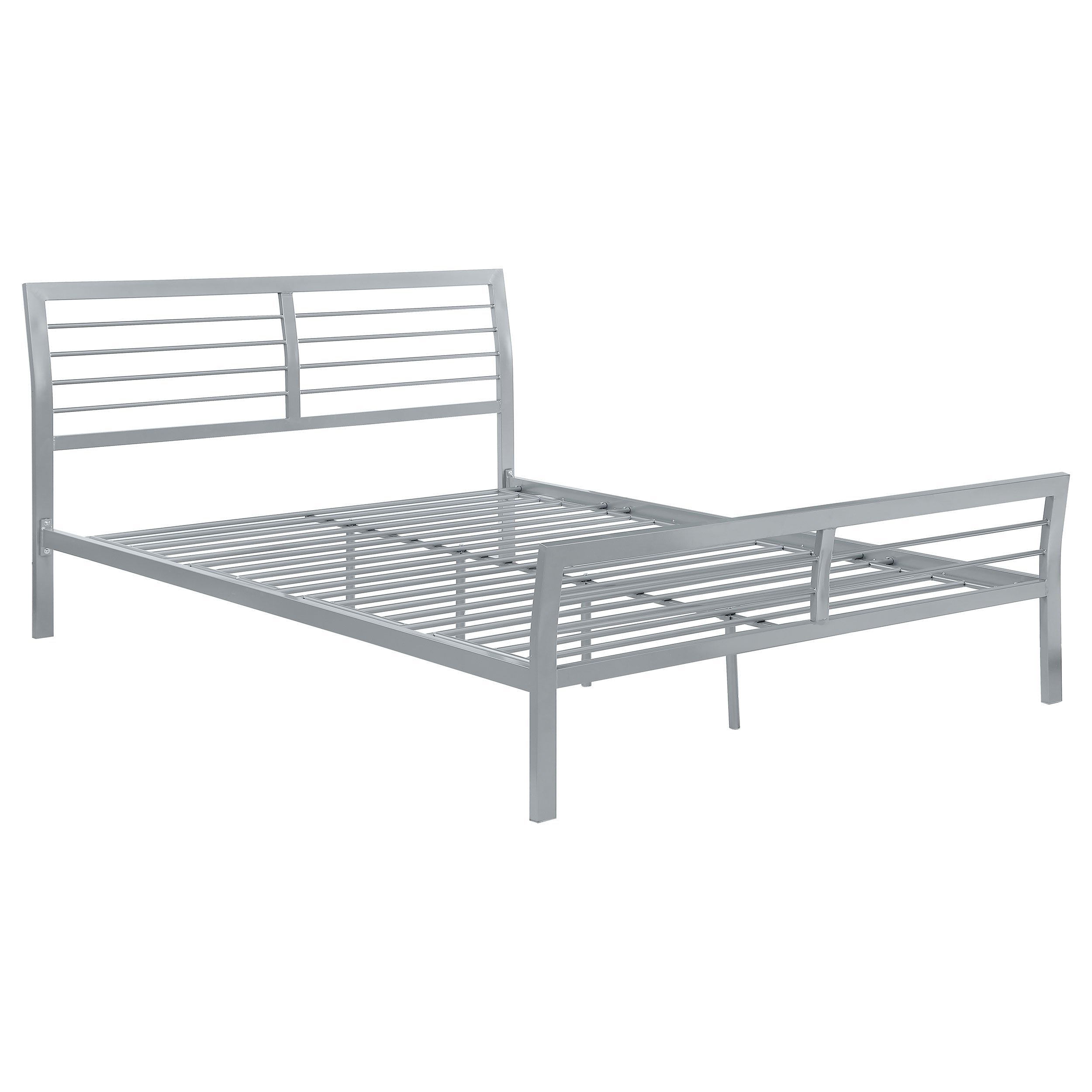 Cooper Metal Open Frame Bed Silver