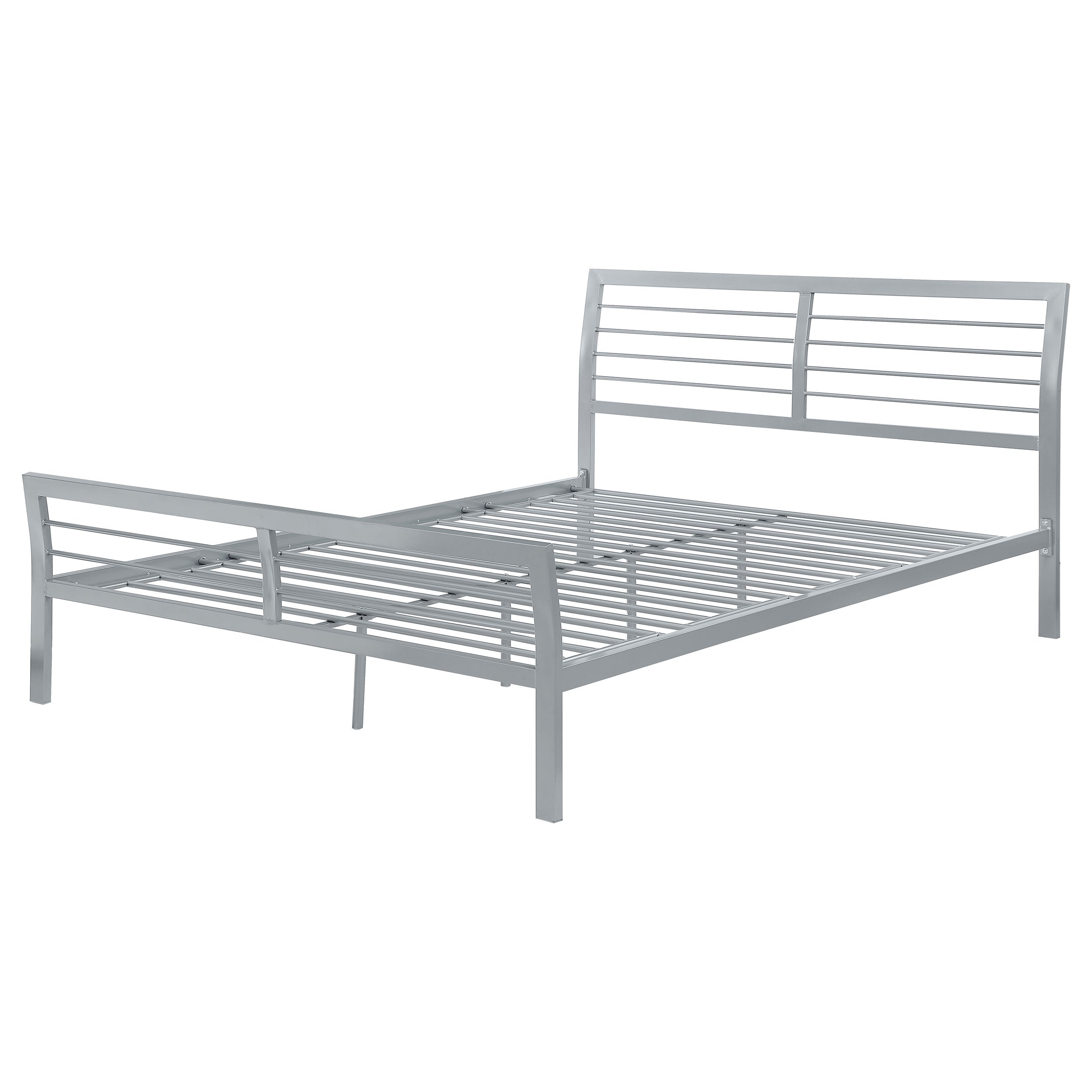 Cooper Metal Open Frame Bed Silver