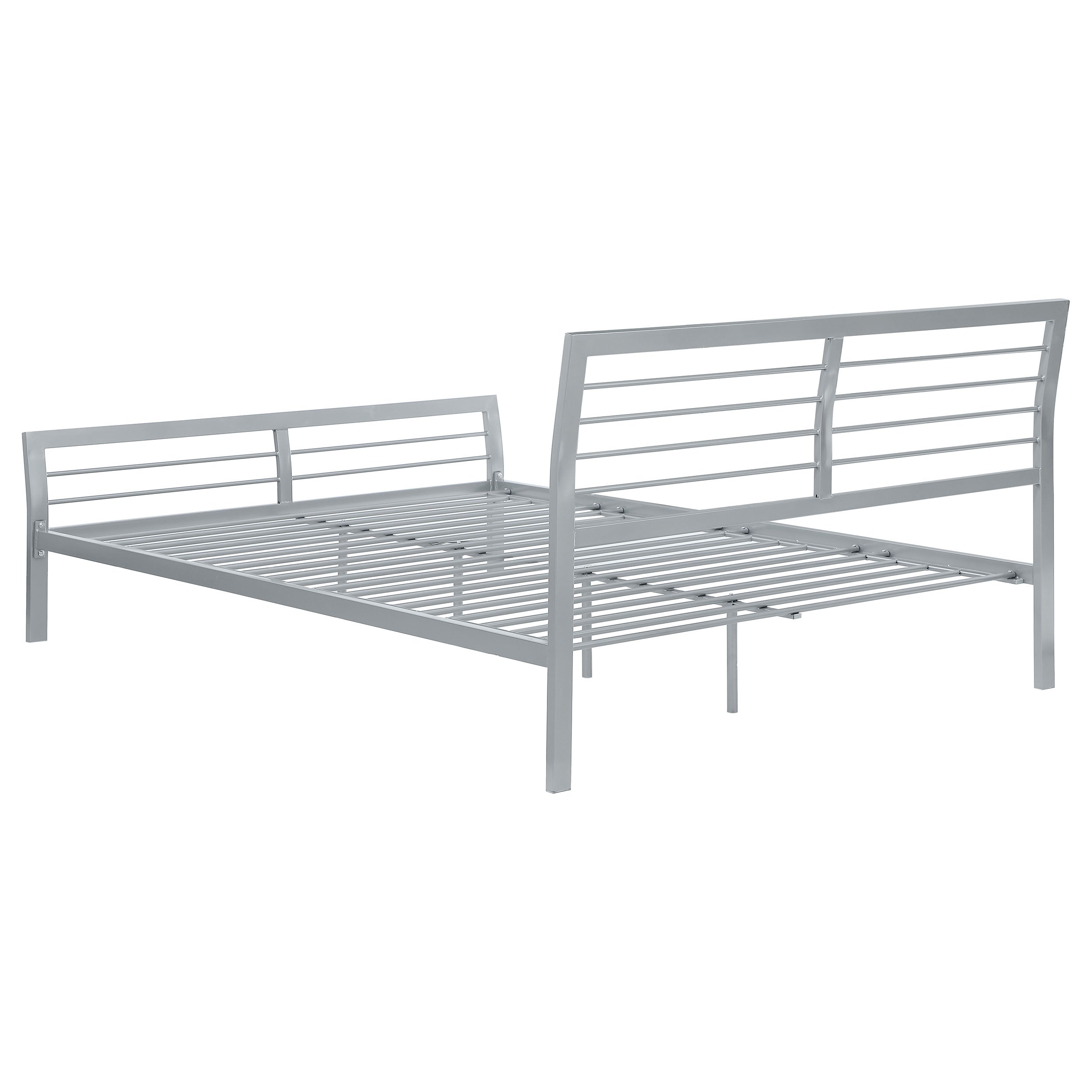 Cooper Metal Open Frame Bed Silver