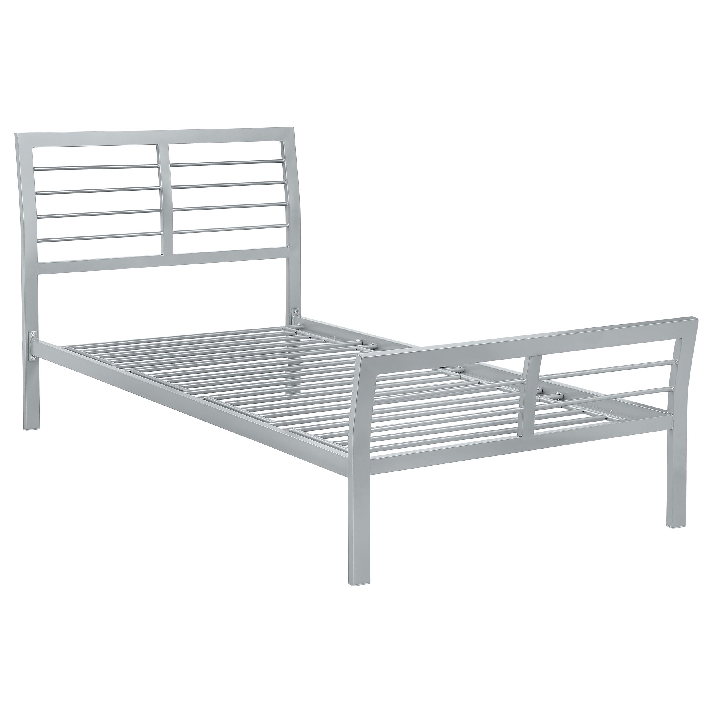 Cooper Metal Open Frame Bed Silver