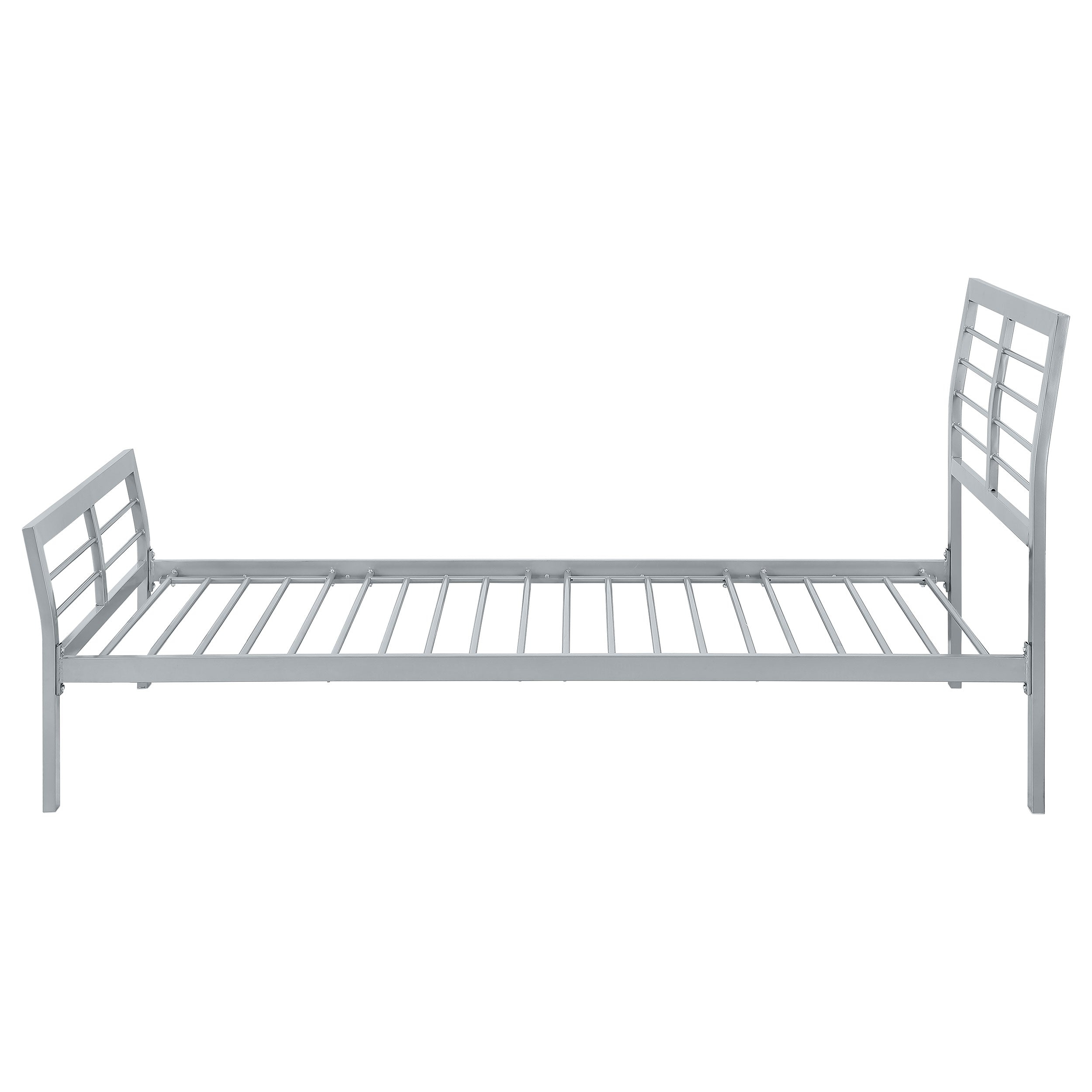 Cooper Metal Open Frame Bed Silver