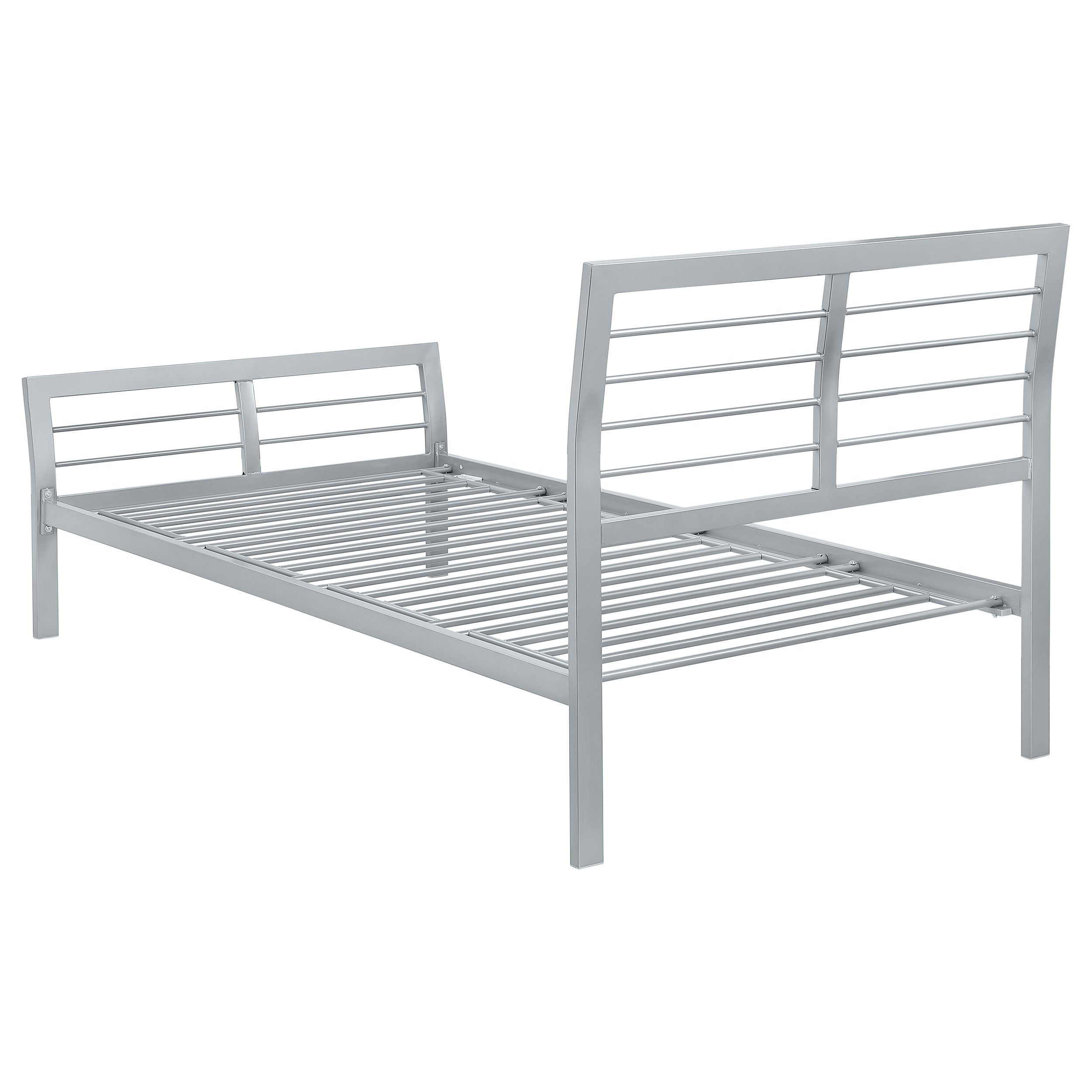 Cooper Metal Open Frame Bed Silver