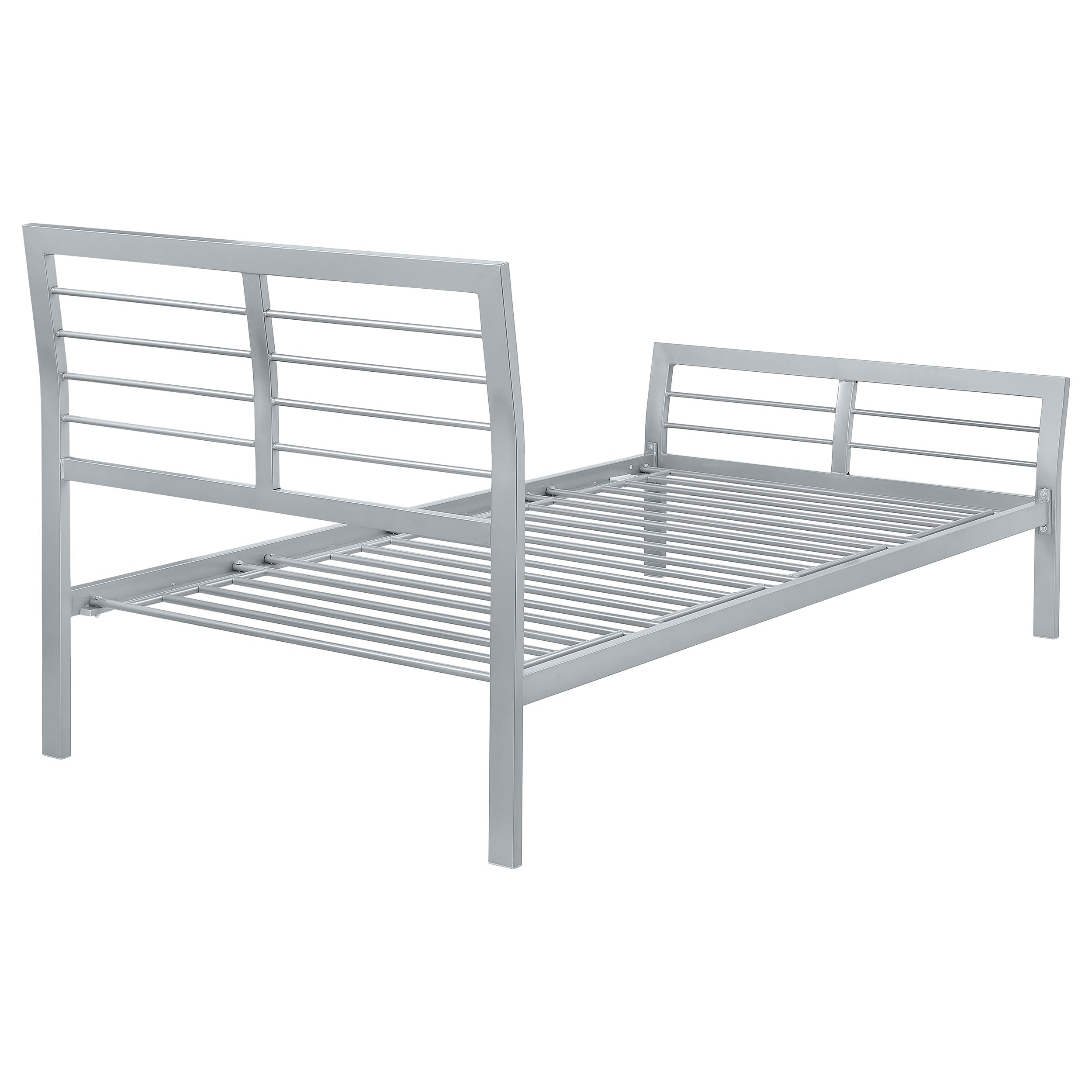 Cooper Metal Open Frame Bed Silver
