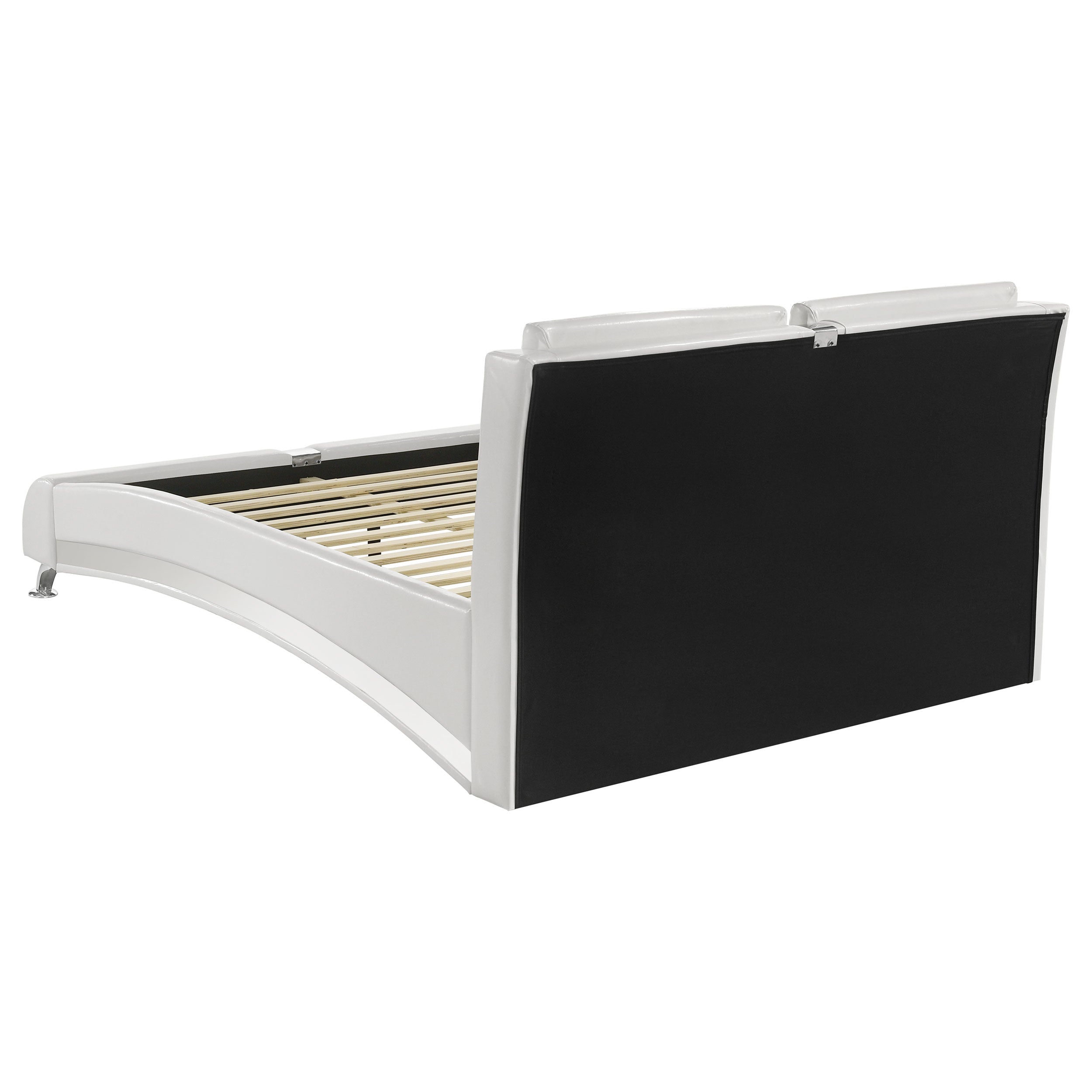 Jeremaine Upholstered Sleigh Bed White