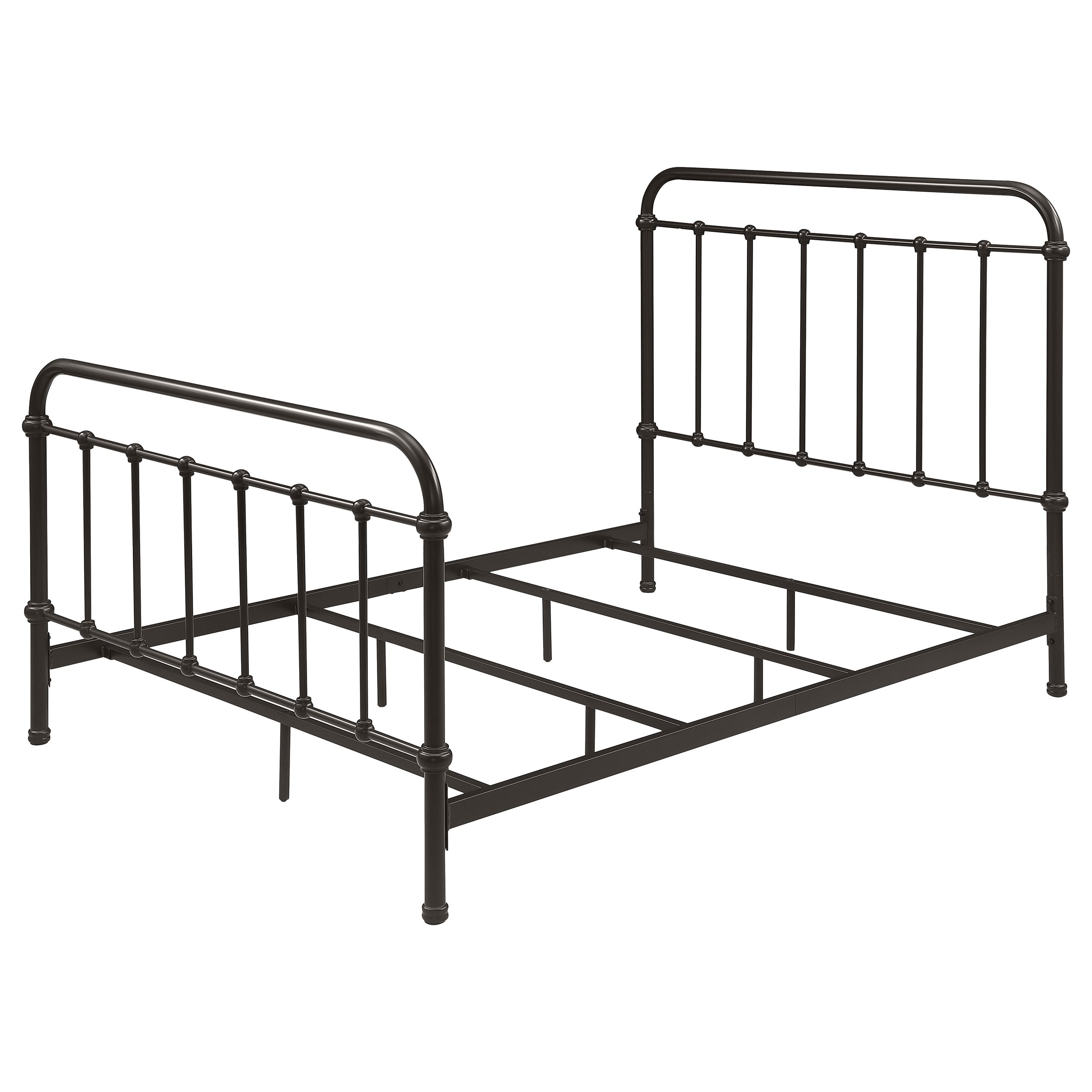 Livingston Metal California King Open Frame Bed Dark Bronze