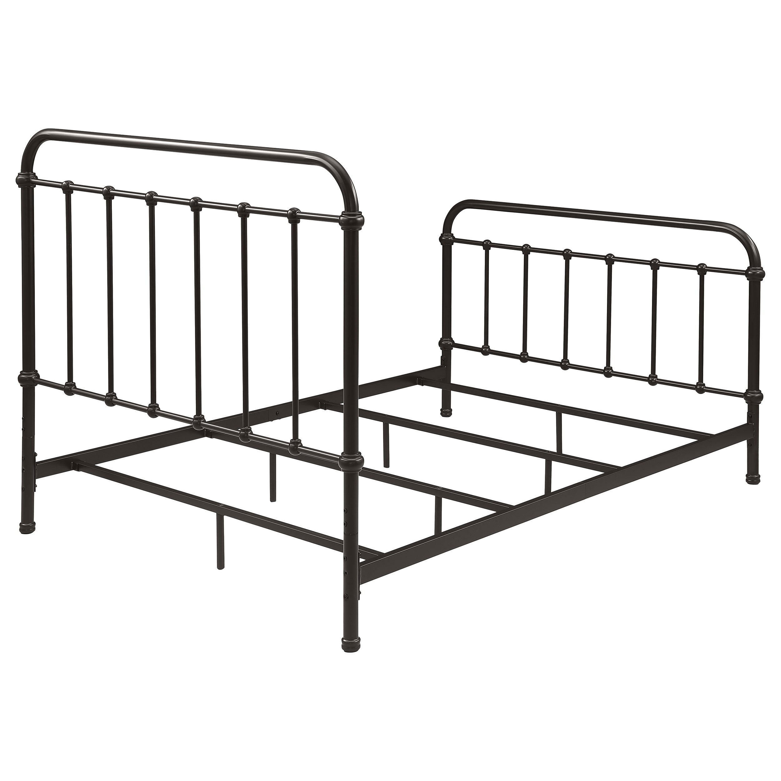Livingston Metal California King Open Frame Bed Dark Bronze