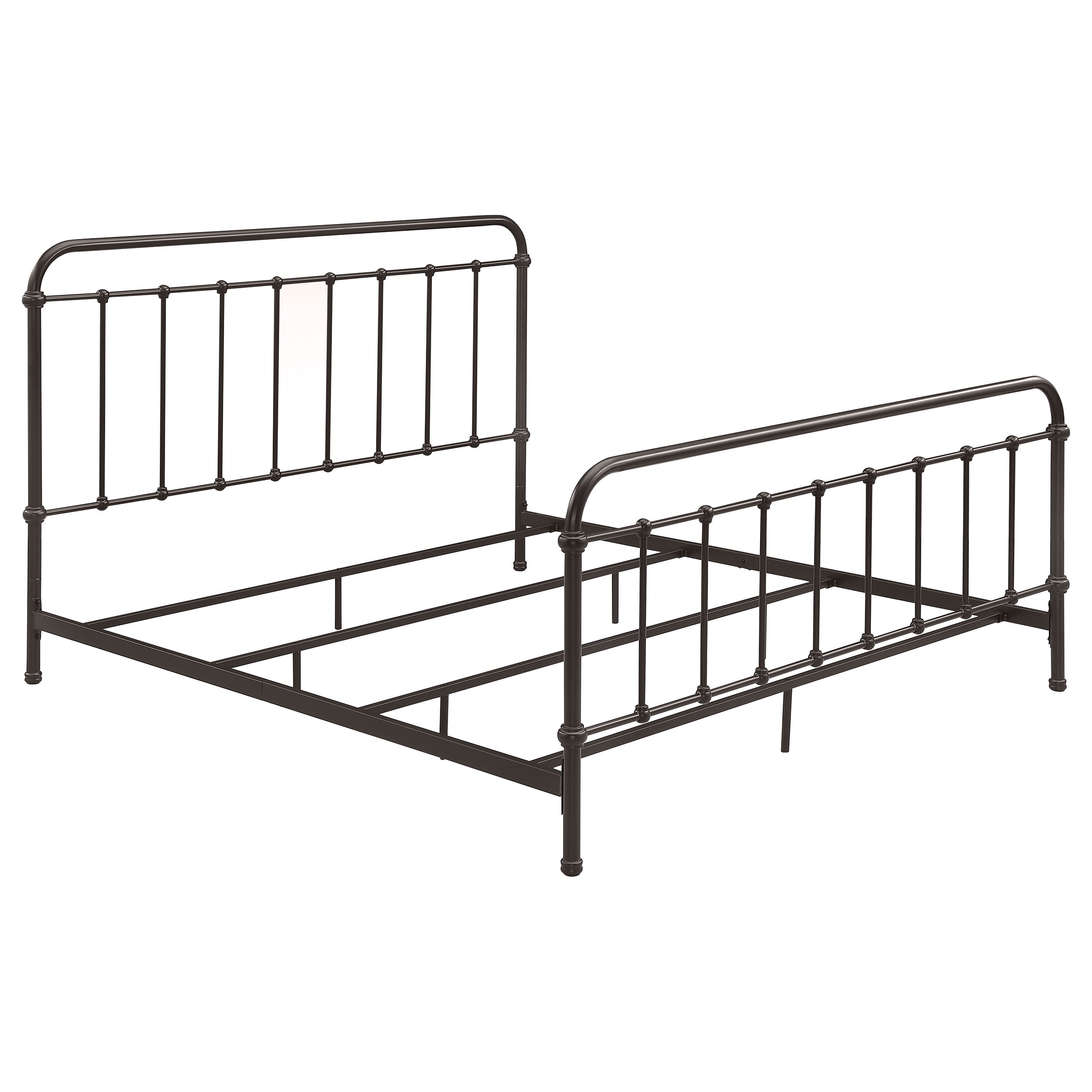 Livingston Metal California King Open Frame Bed Dark Bronze