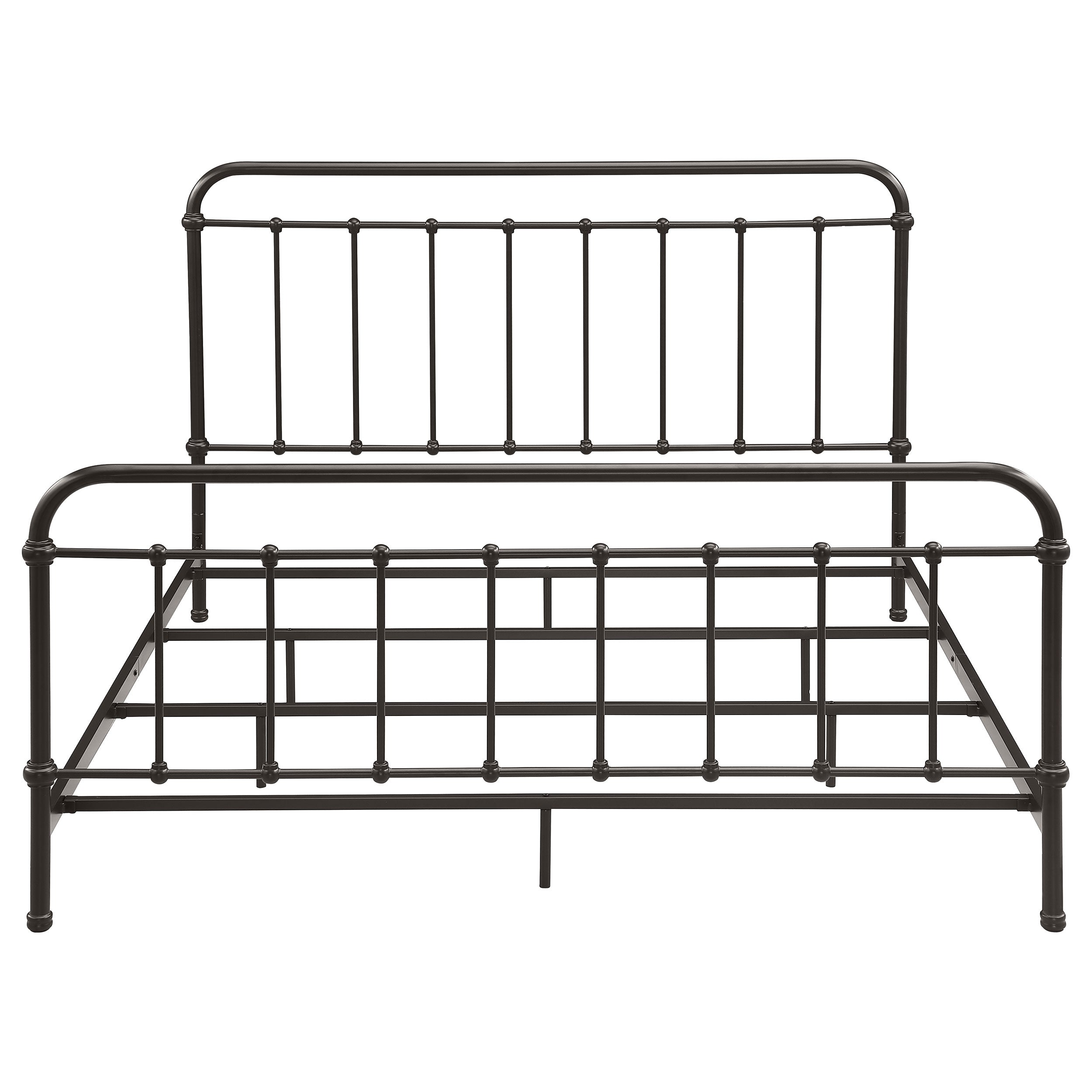 Livingston Metal California King Open Frame Bed Dark Bronze
